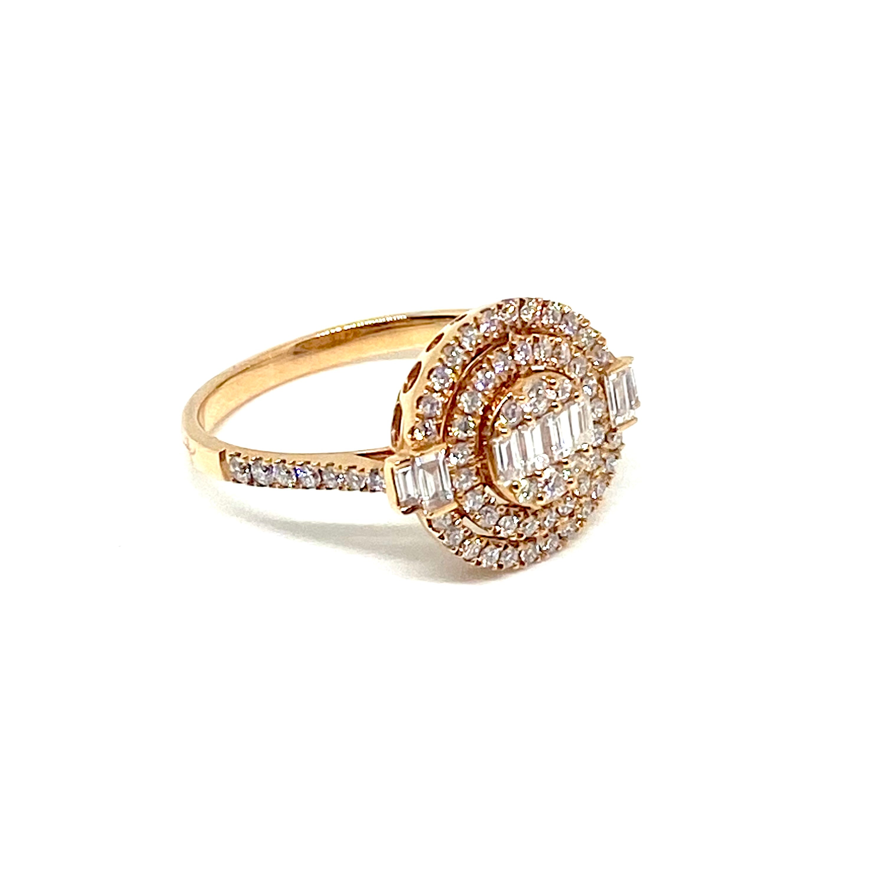Anello Solea Rosegold e Diamanti