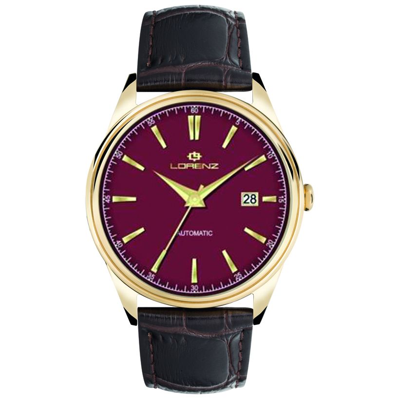 Orologio Acciaio Quadrante Rosso Lorenz