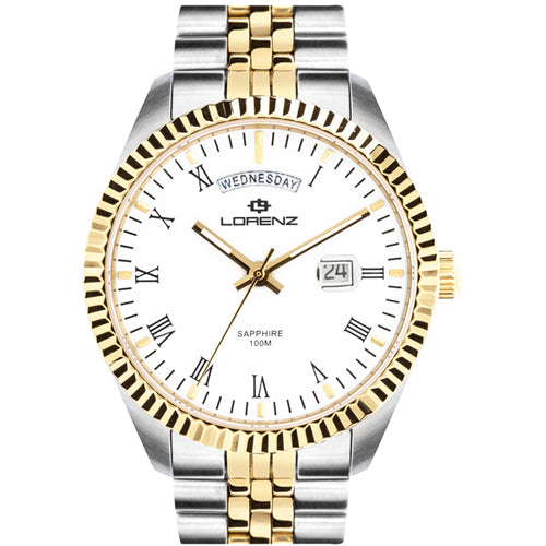 Orologio Lorenz Classico Sportivo Uomo- oro e argento