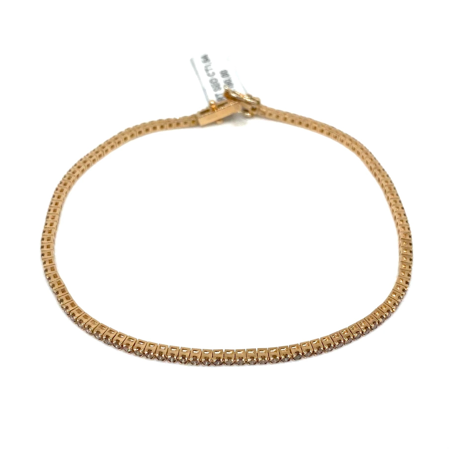 Bracciale Tennis Oro - Diamanti Brown