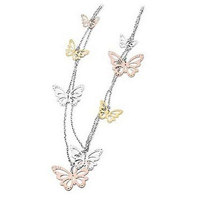 Collana Lunga Con Farfalle