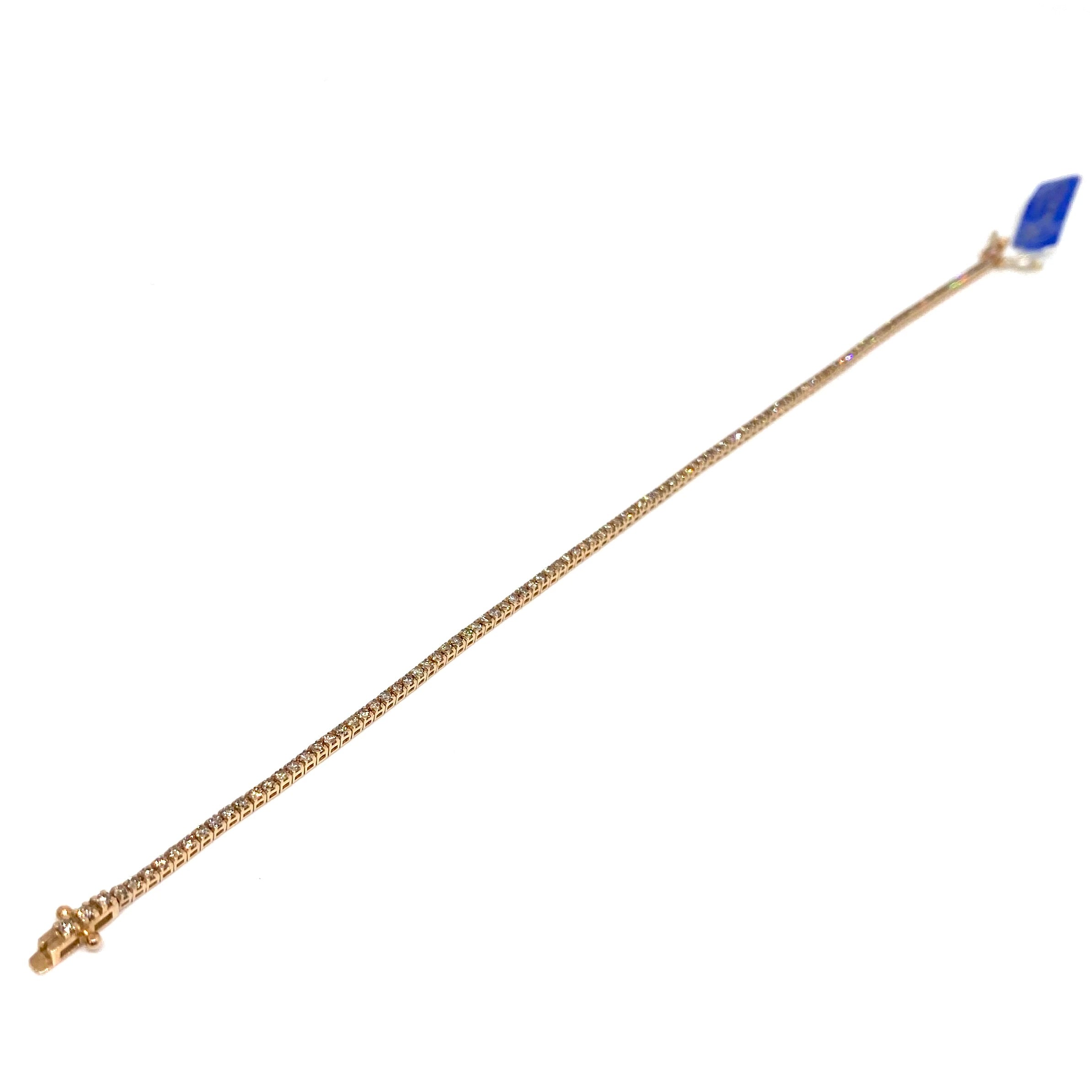 Bracciale Tennis Oro - Diamanti Brown