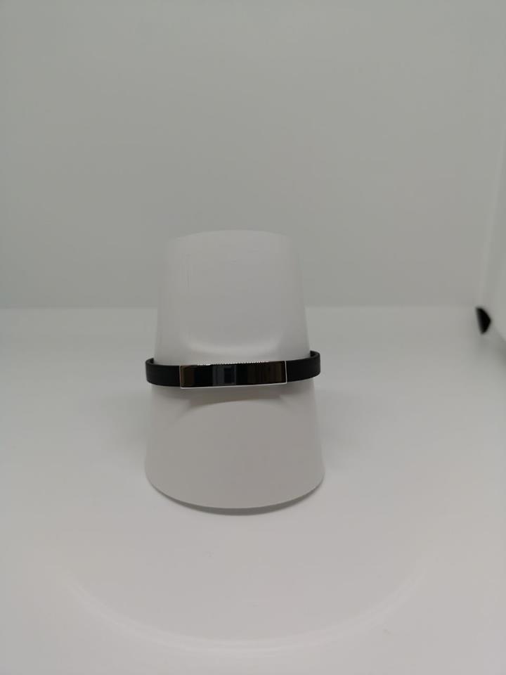 Bracciale Caucciù Uomo - Argento 925