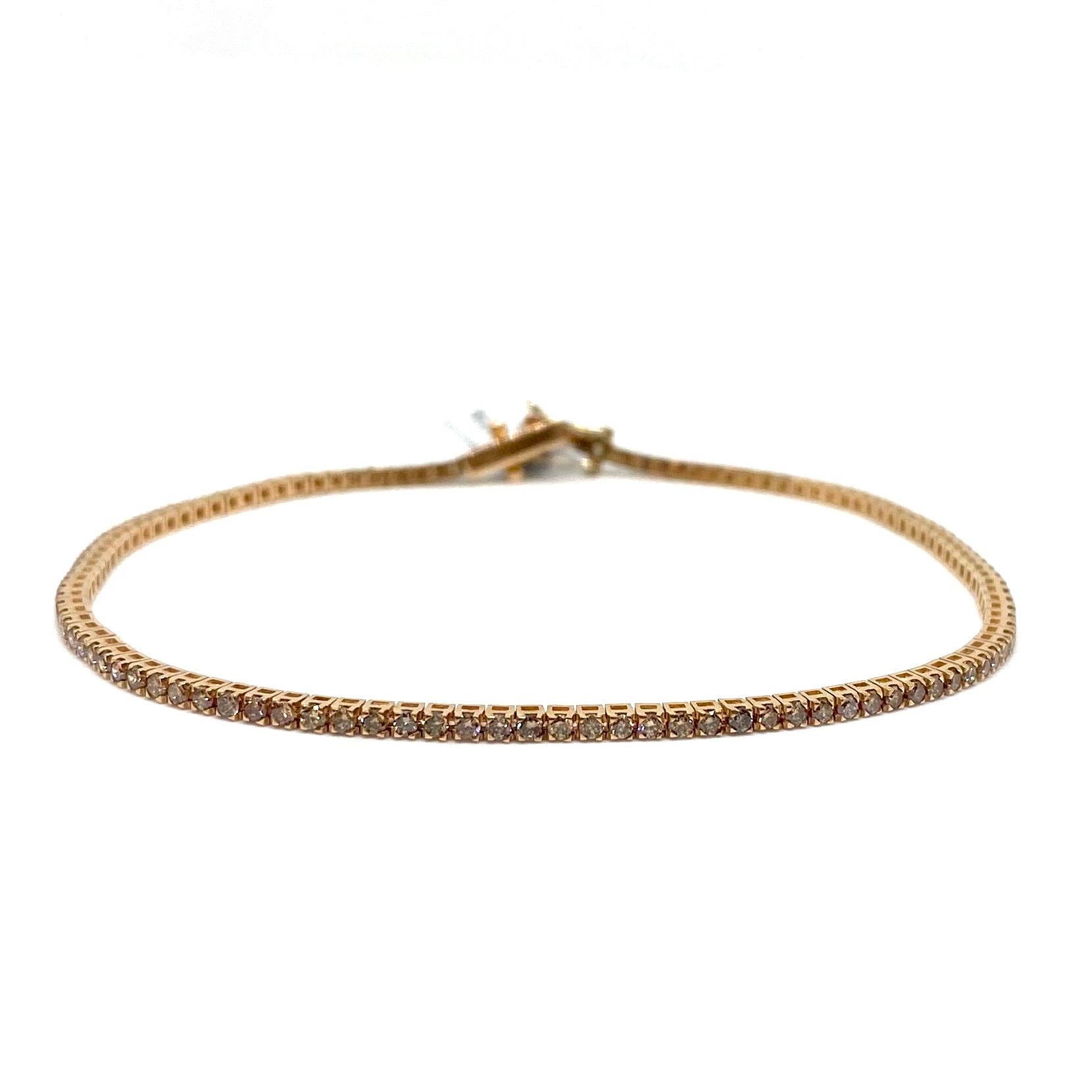 Bracciale Tennis Oro - Diamanti Brown