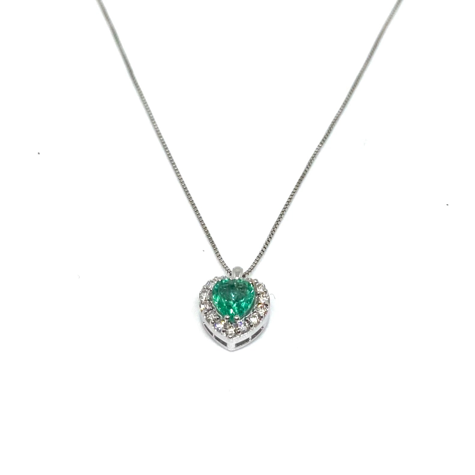 Collana Cuore - Oro e Pietre Preziose