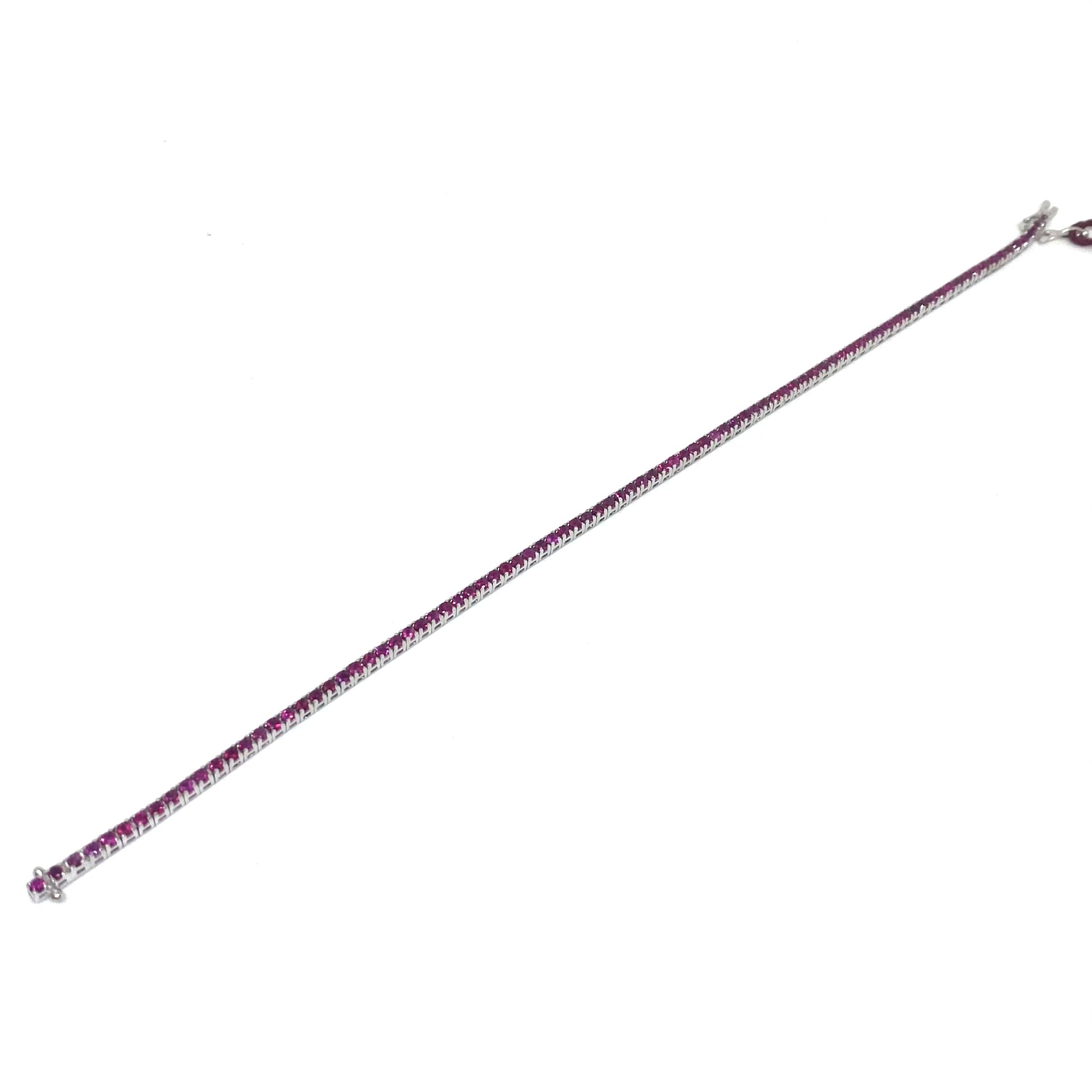 Bracciale Tennis Oro - Rubino 2 MM