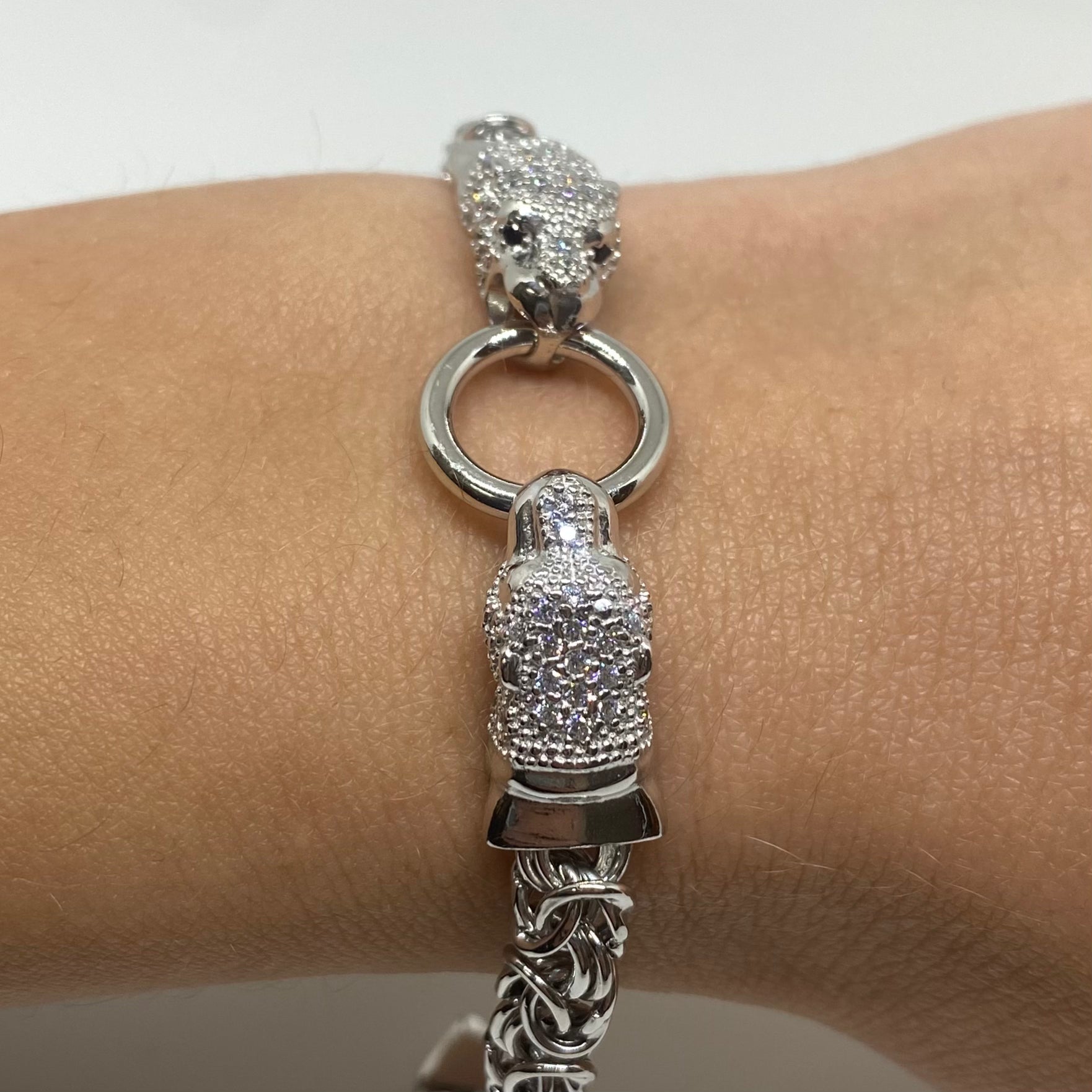 Bracciale pantera - moschettone