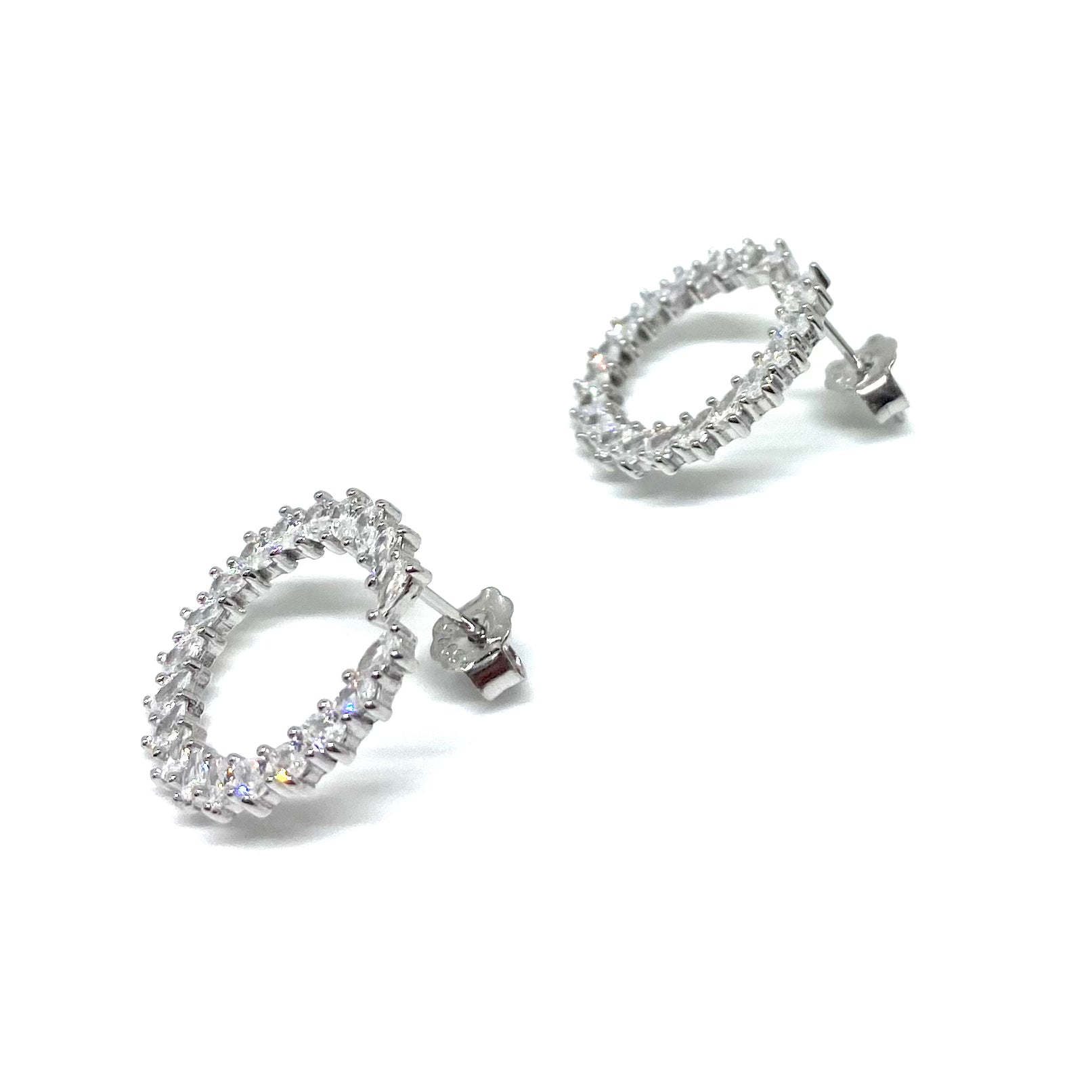 Orecchini corona - zirconi