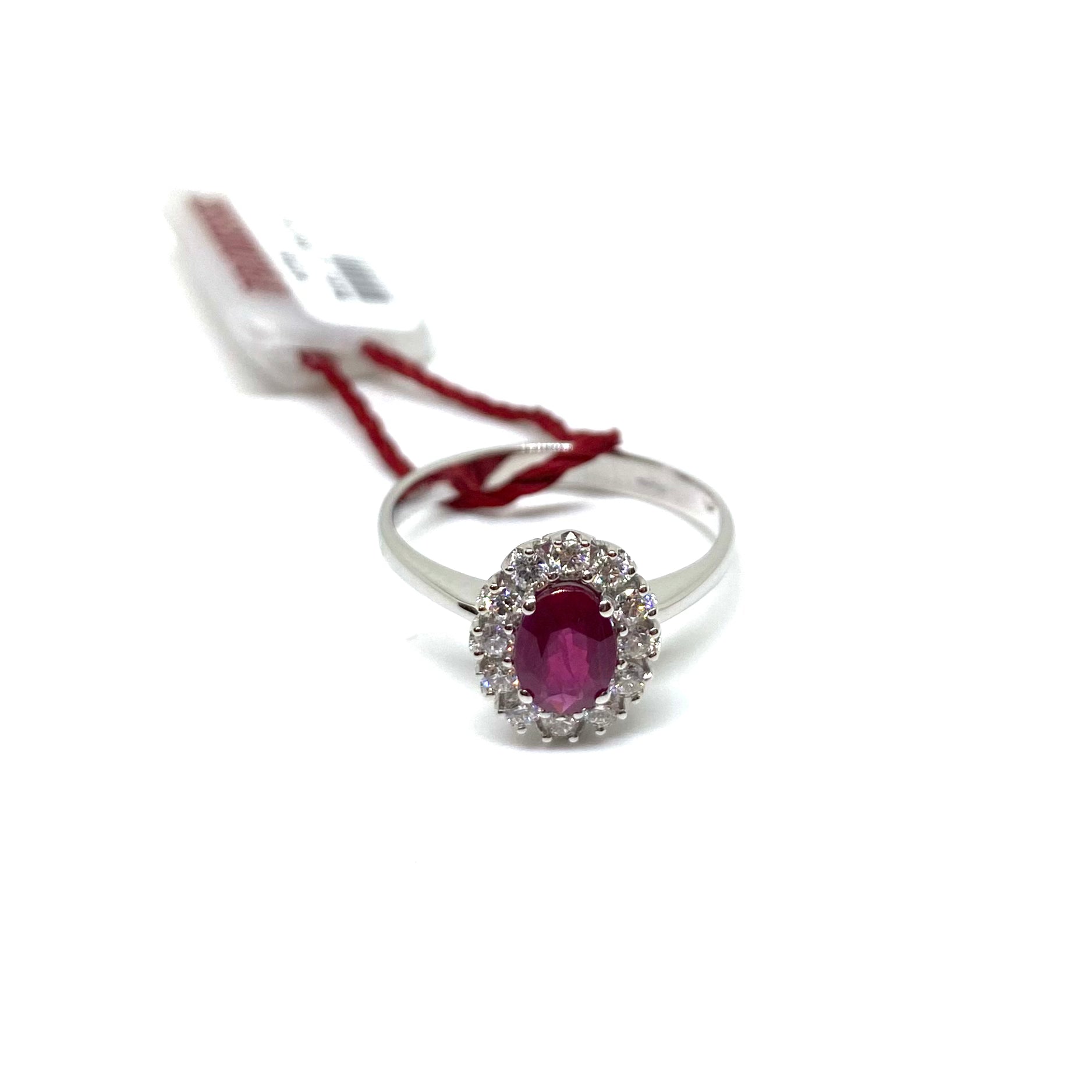 Anello Kate Rubino - Montatura Cuori