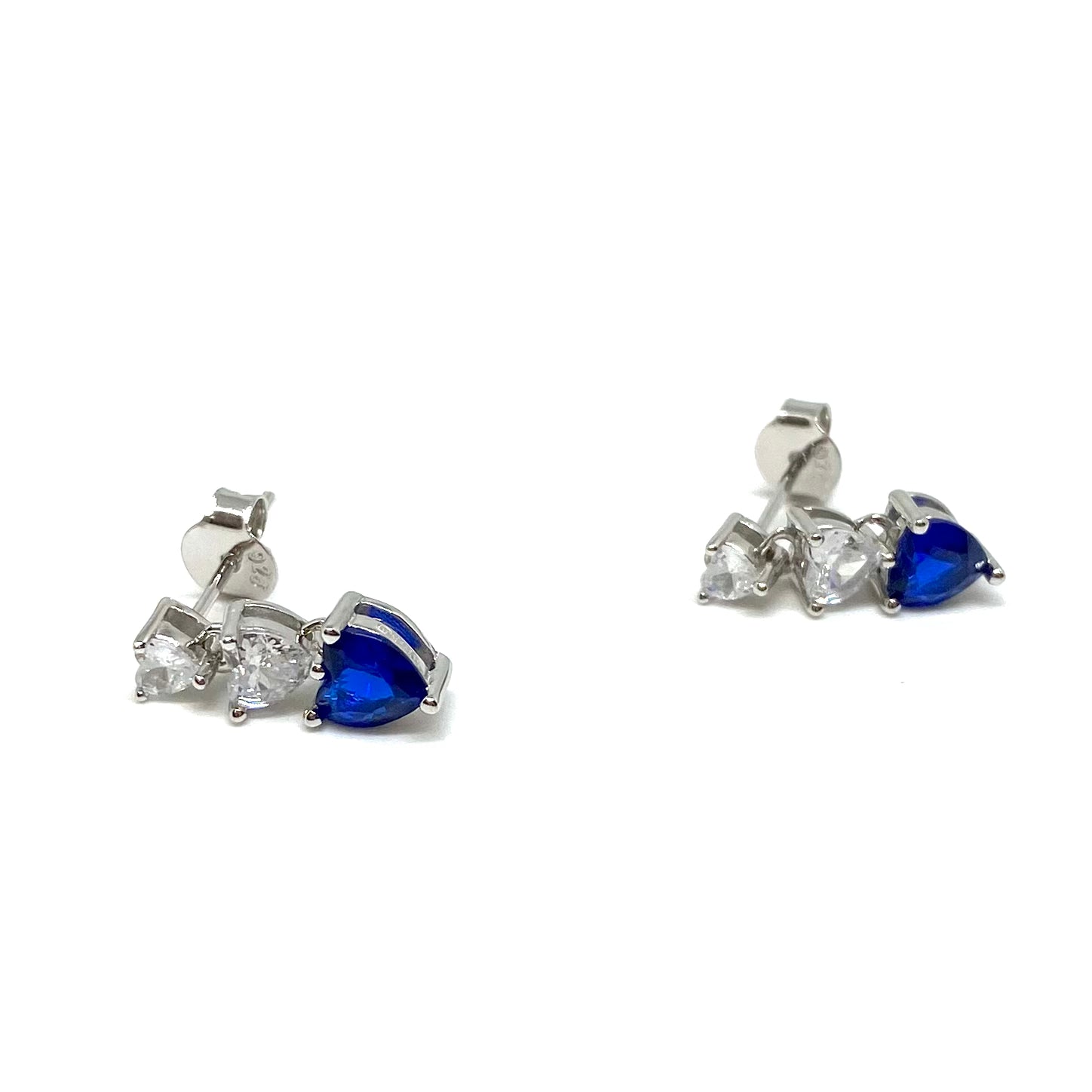 Orecchini tre cuori pendenti