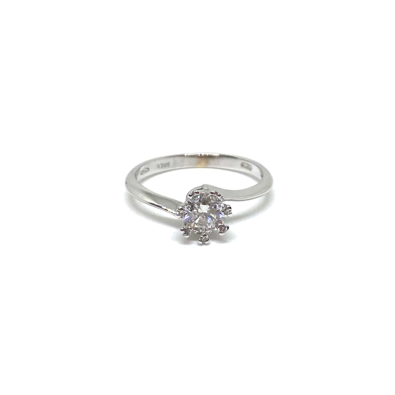 Anello Solitario - 6 Griffe