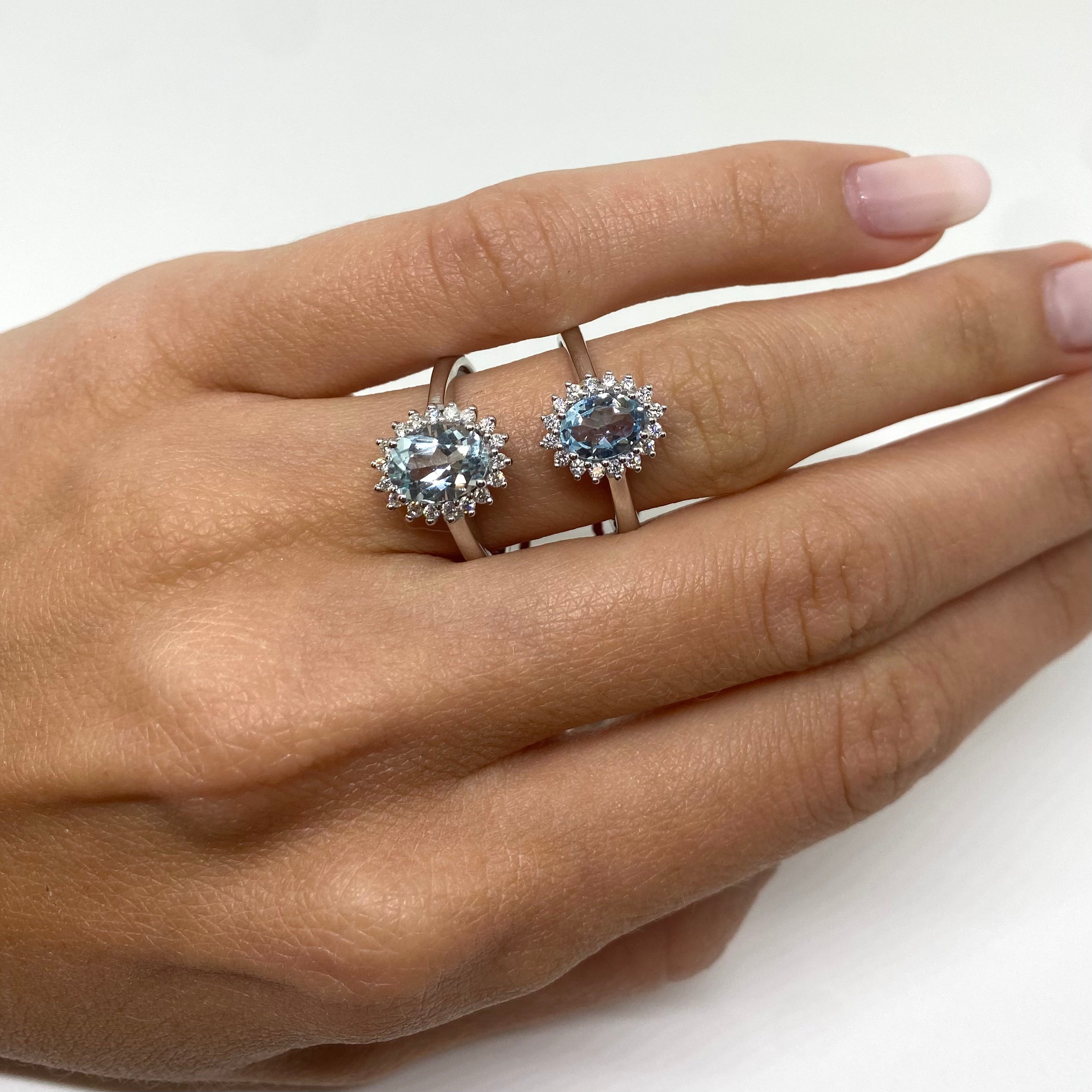 Anello Kate - Acquamarina