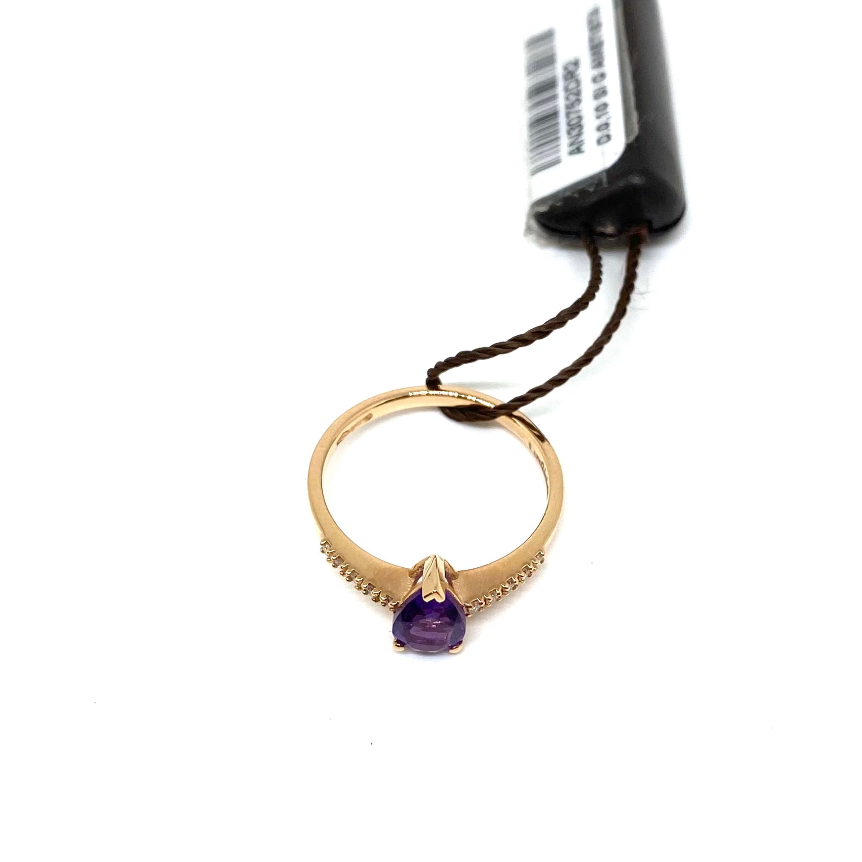 Anello a Goccia - Ametista