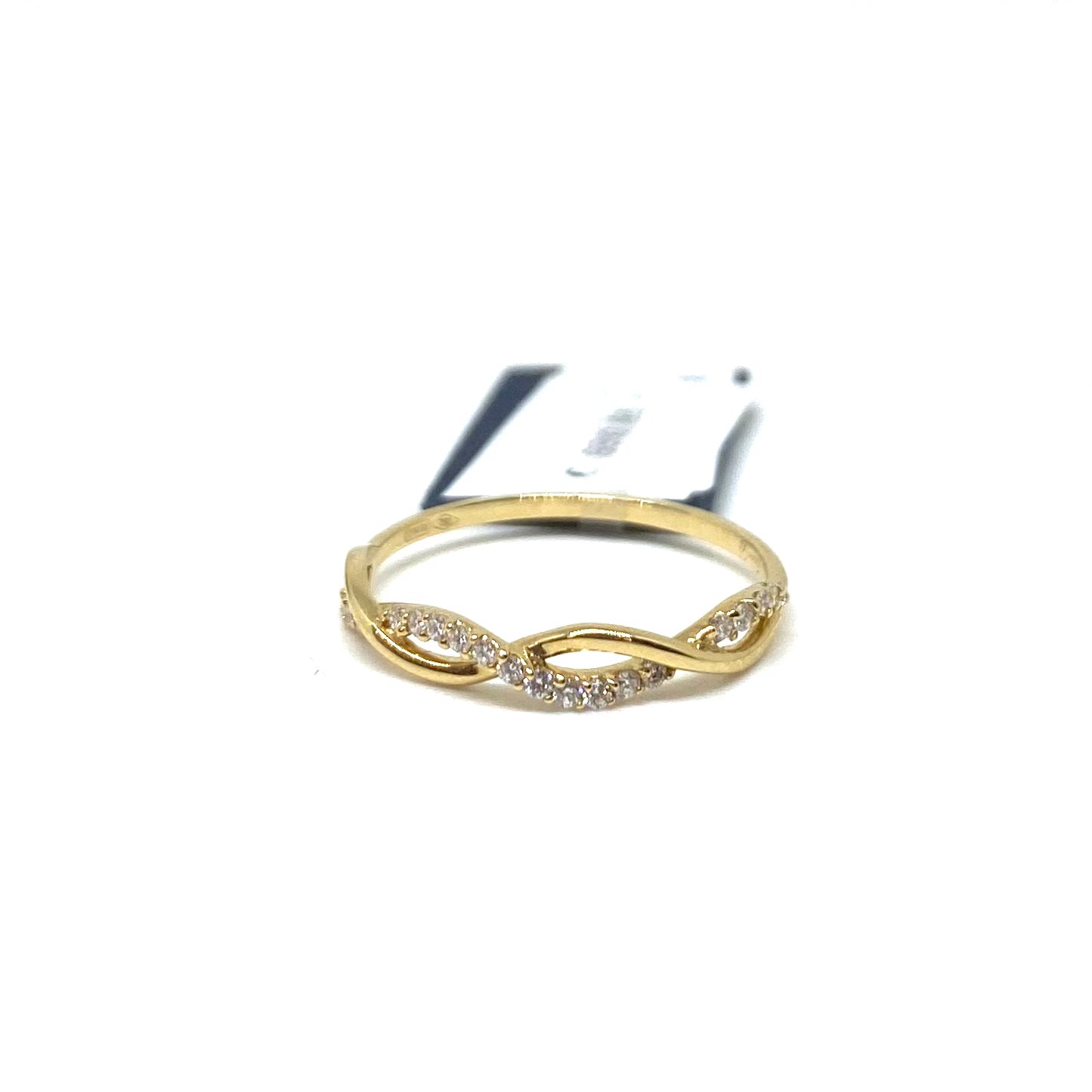 Veretta Intrecciata Minimal - Oro Giallo e Diamanti