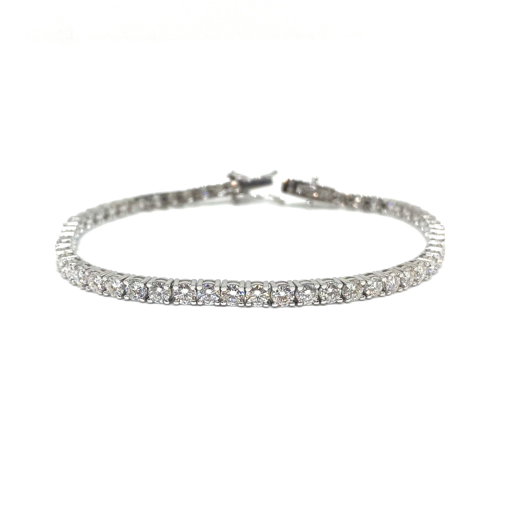 Bracciale Tennis - Argento e Moissanite