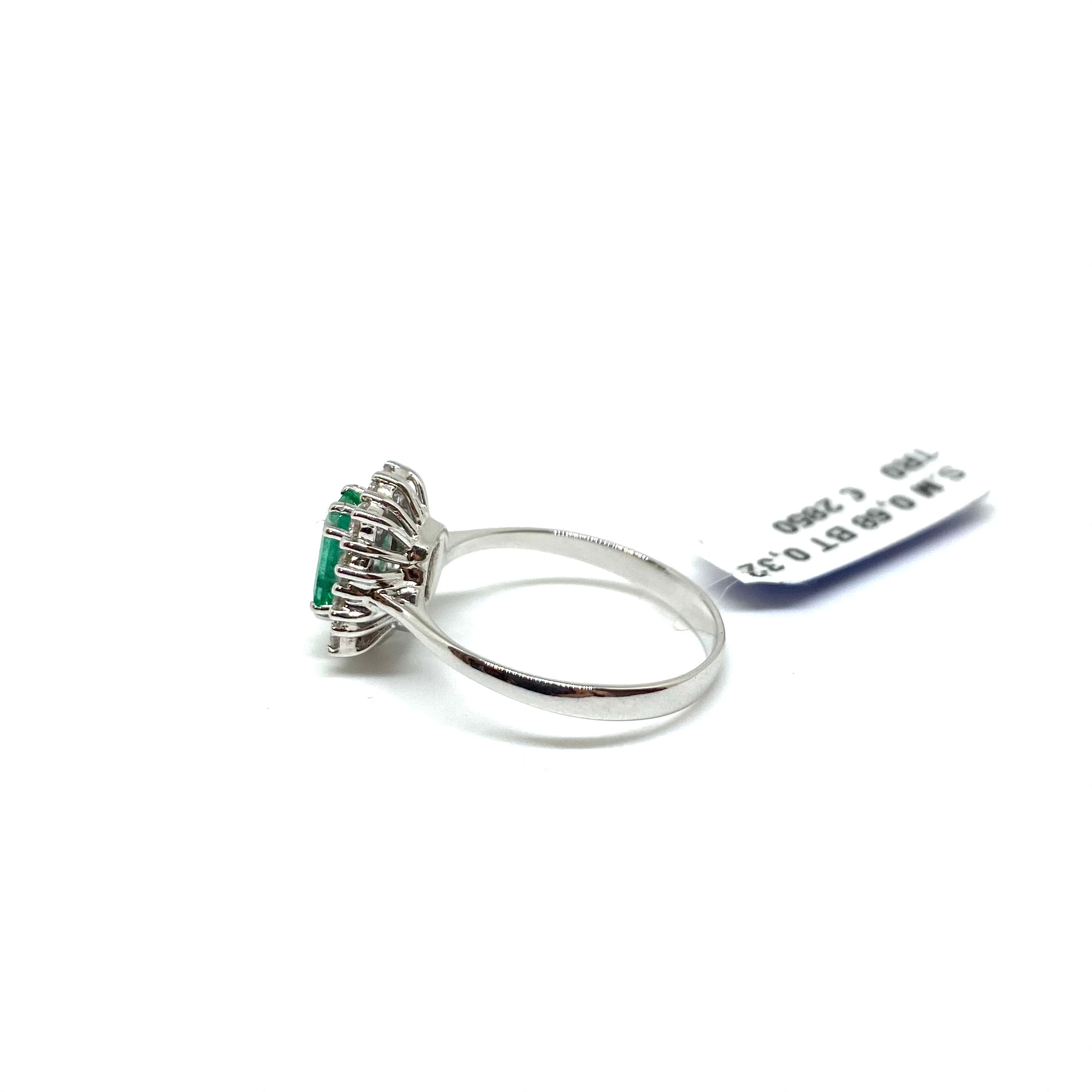 Anello Smeraldo - Oro e Diamanti