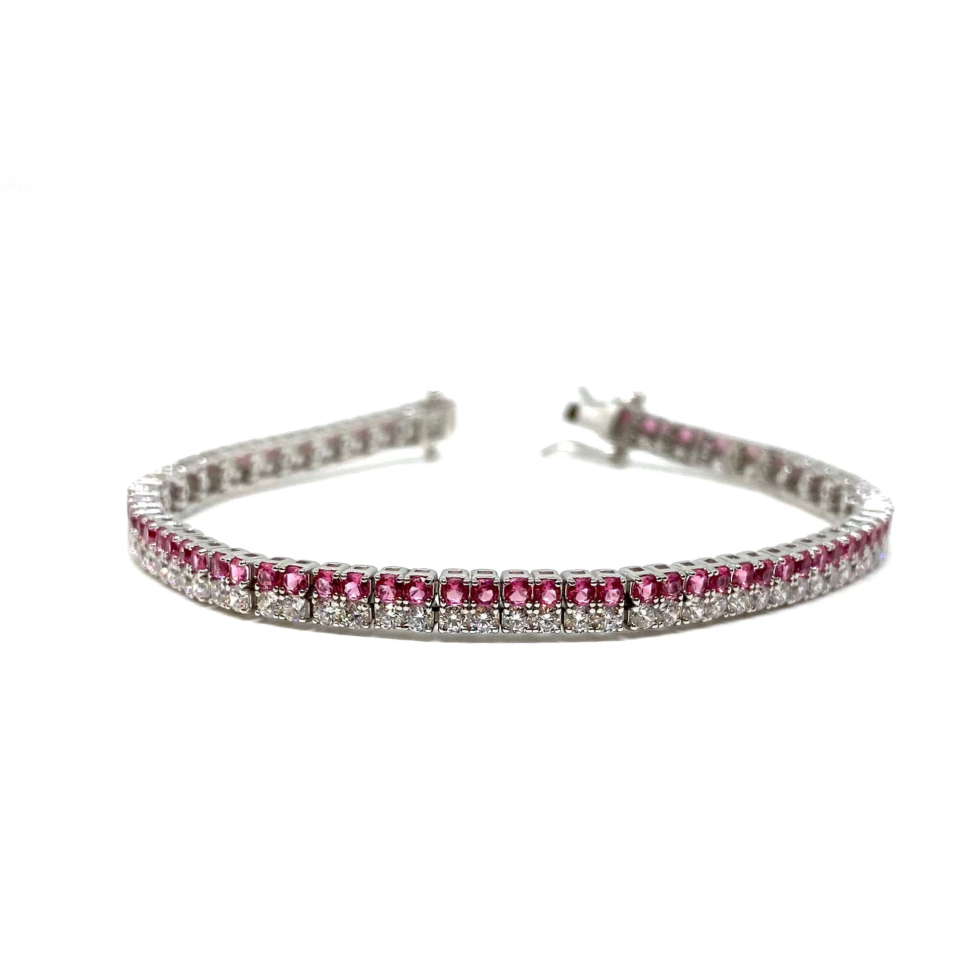 Bracciale tennis doppio - colors