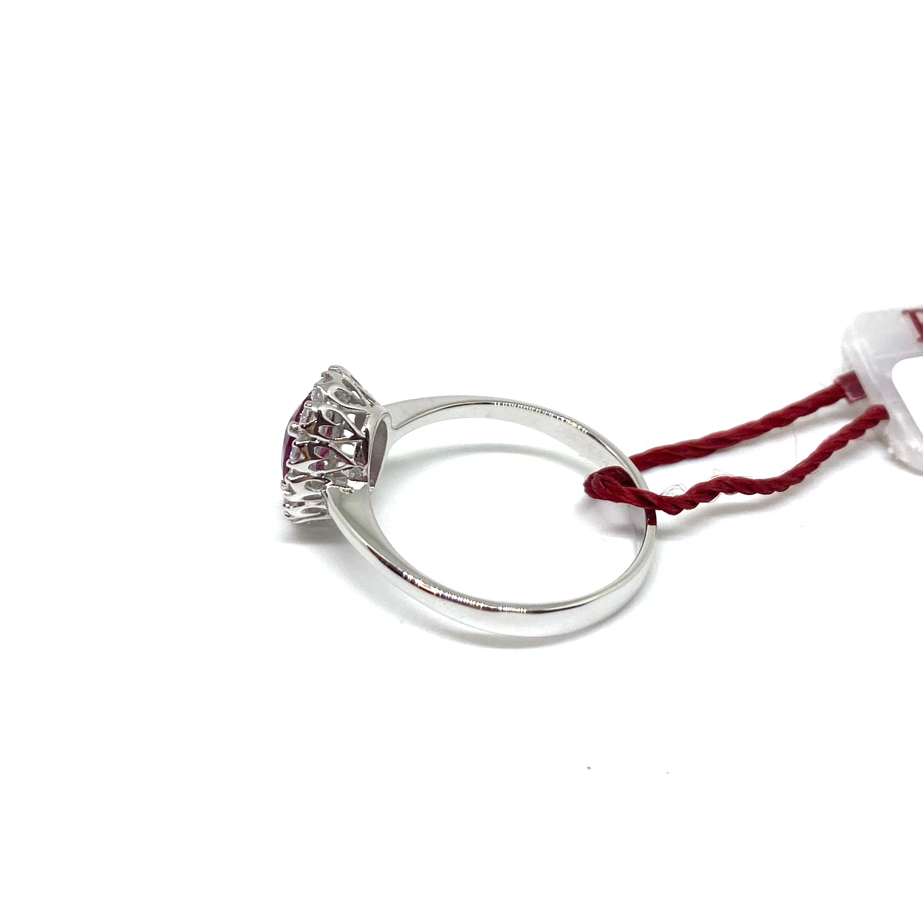 Anello Kate Rubino - Montatura Cuori