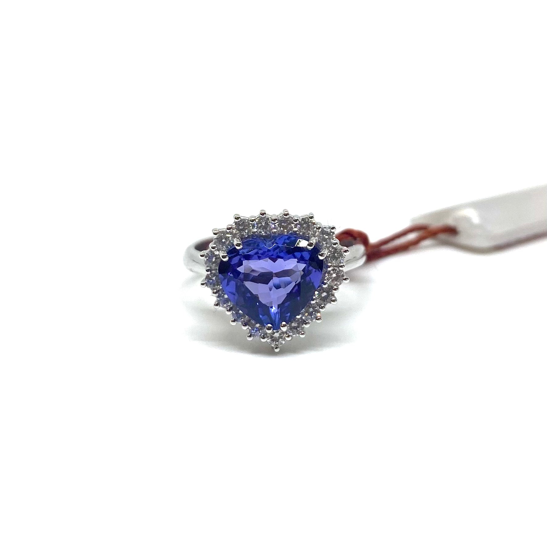 Anello a Cuore - Tanzanite e Diamanti