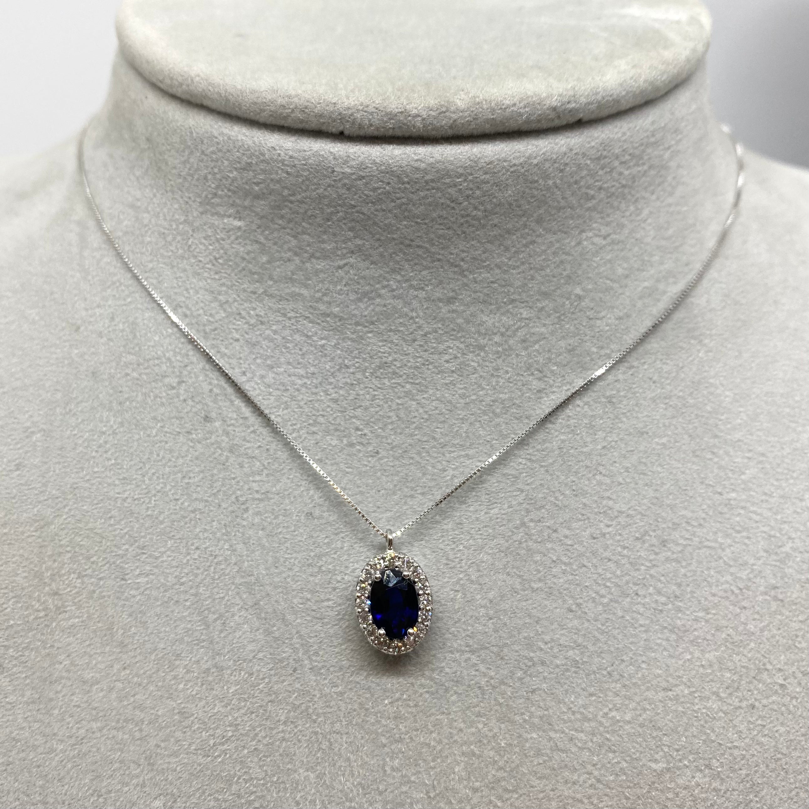 Collana Kate Zaffiro e Diamanti