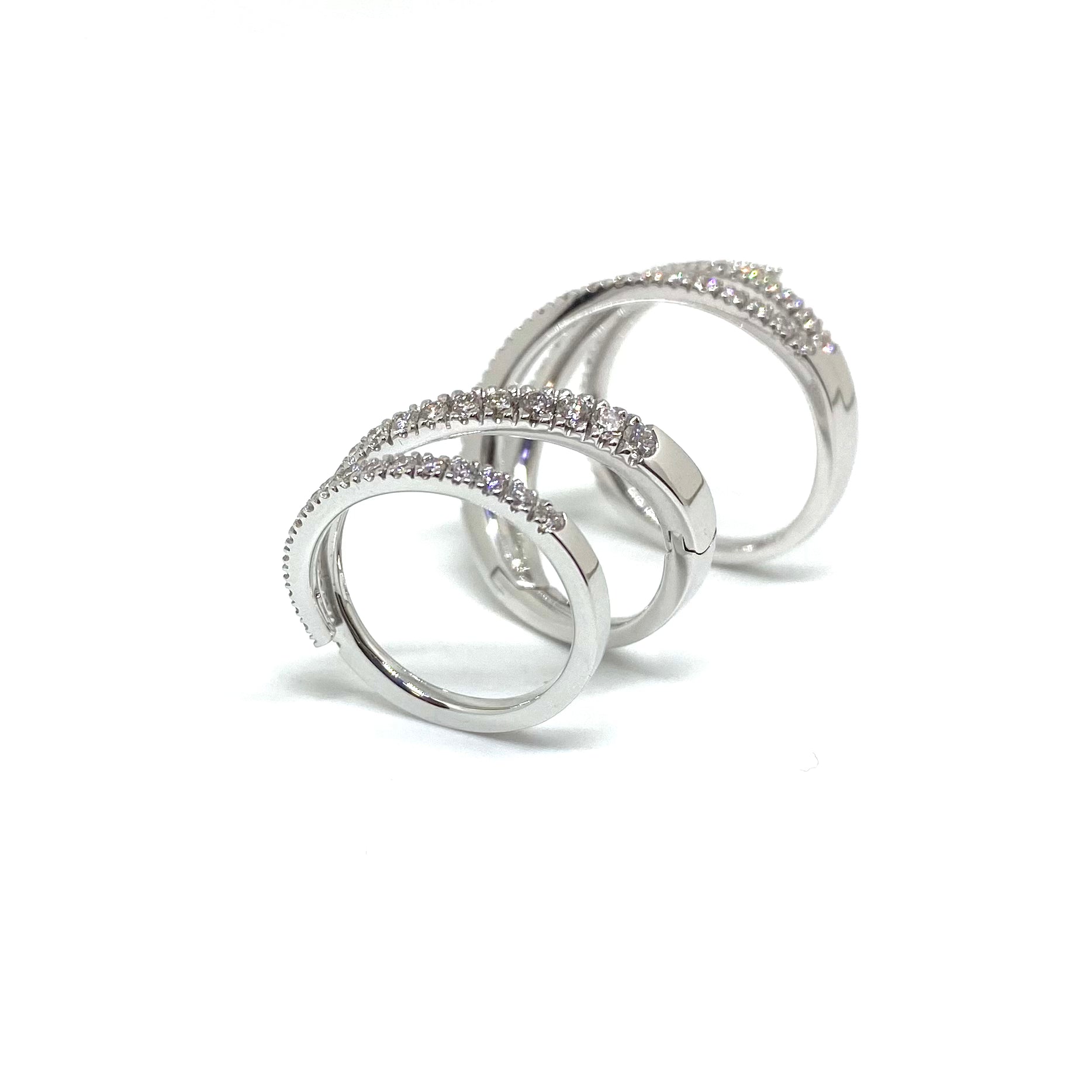 Anello a Fascia Mobile - Oro e Diamanti
