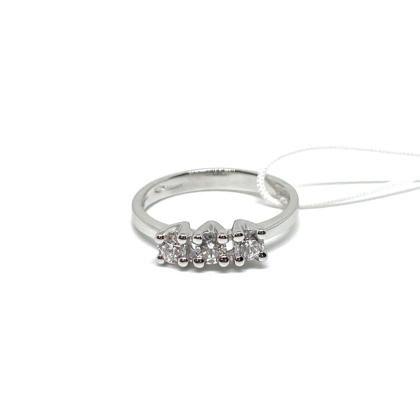 Anello Trilogy Oro e Diamanti