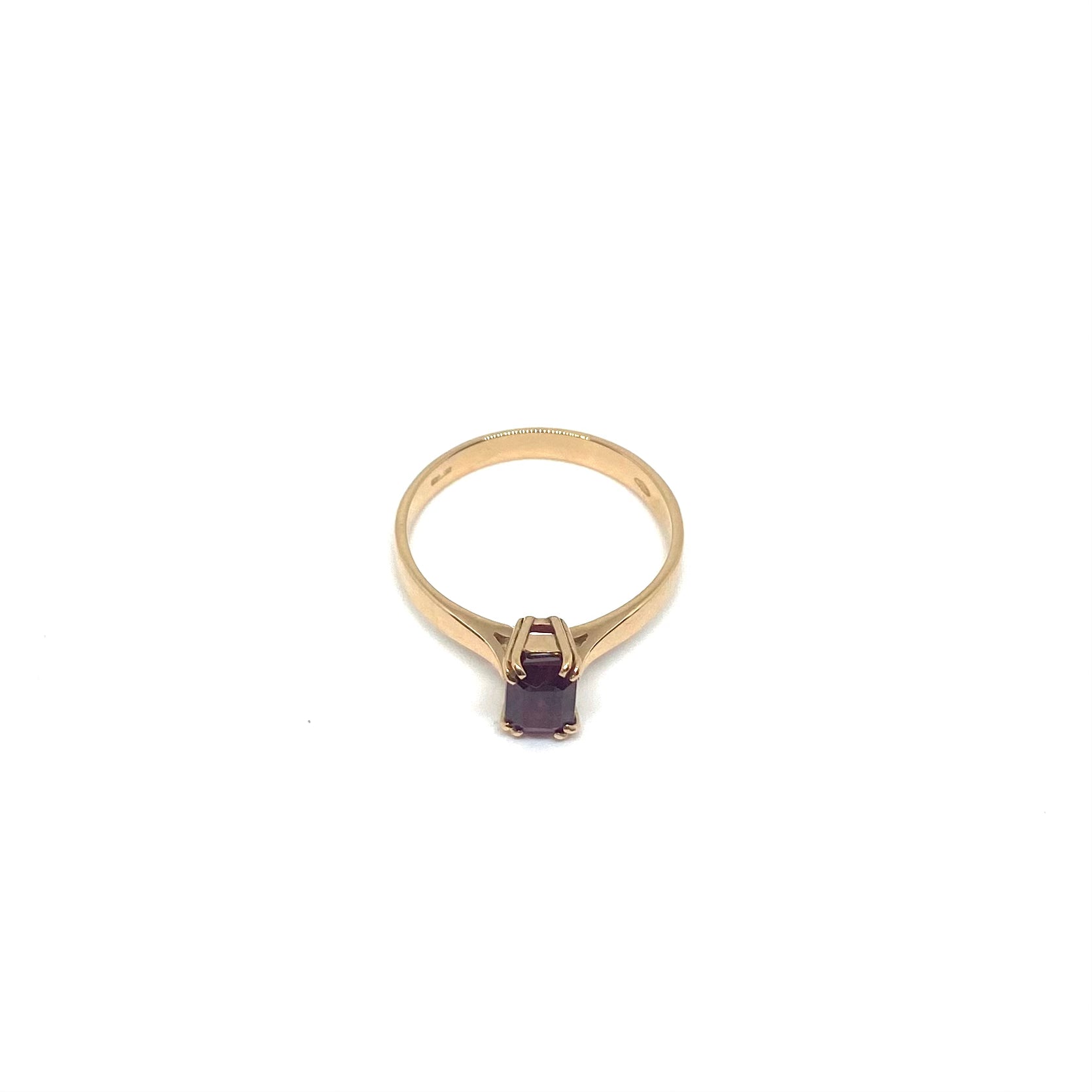 Anello Oro Rosato - Rubino