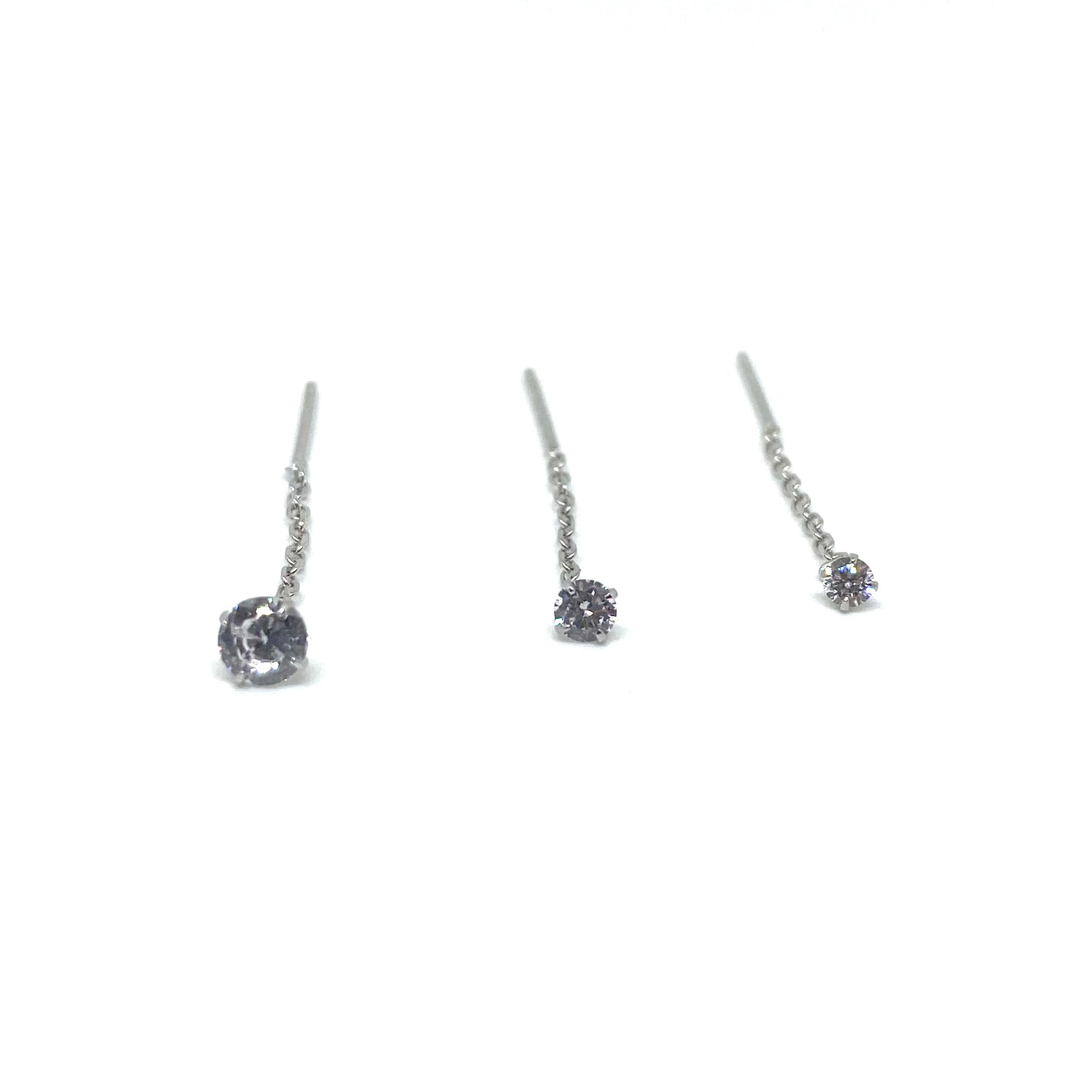 Orecchini Sali e Scendi - Zirconia
