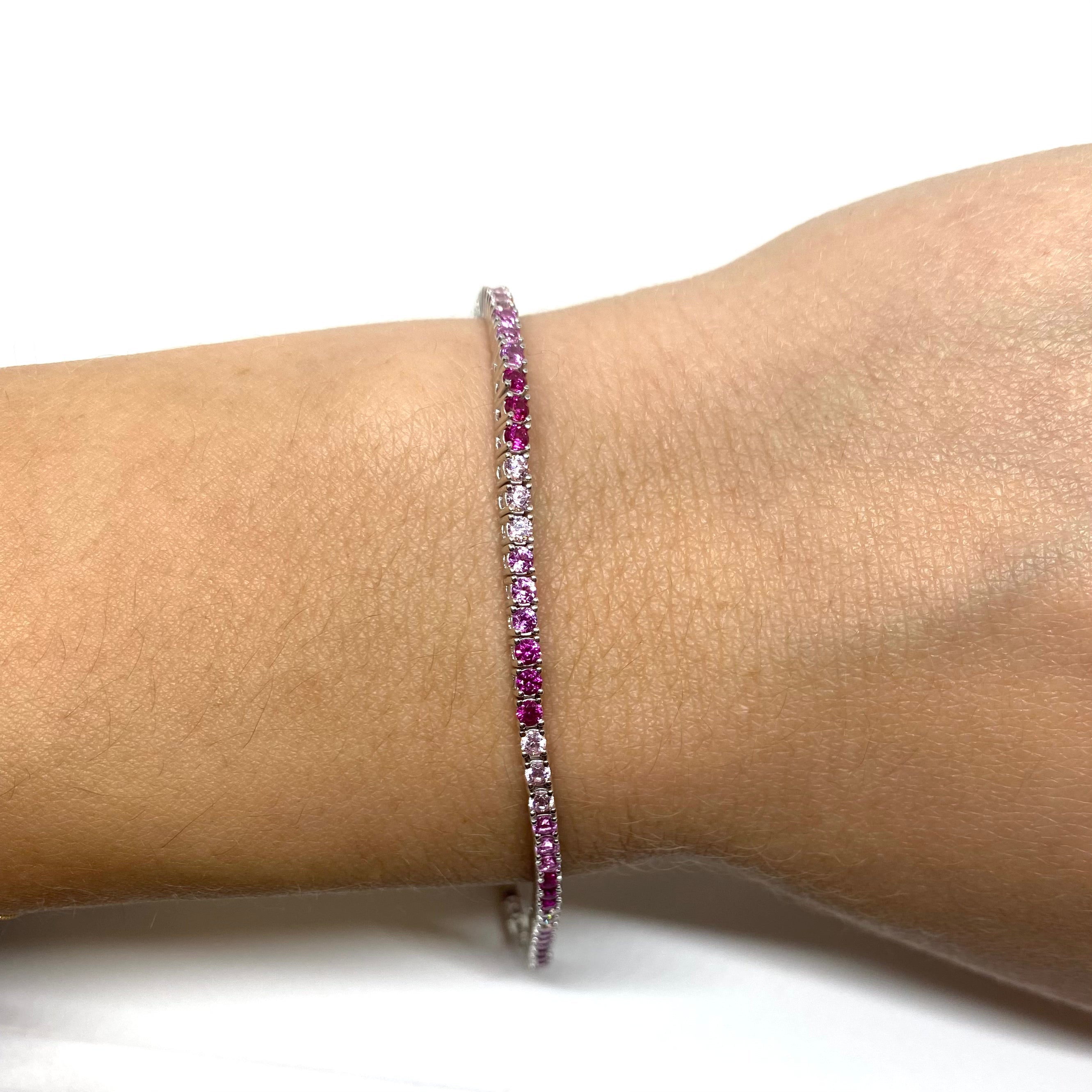 Bracciale tennis tre colori