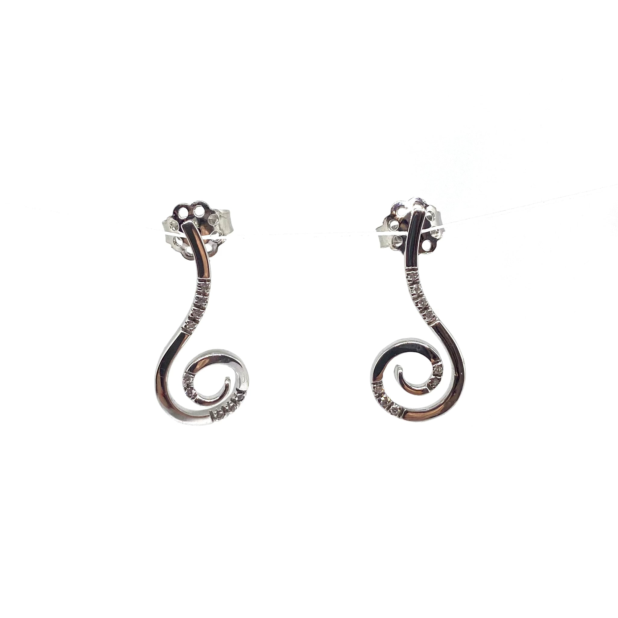 Orecchini Spirale - Oro e Diamanti