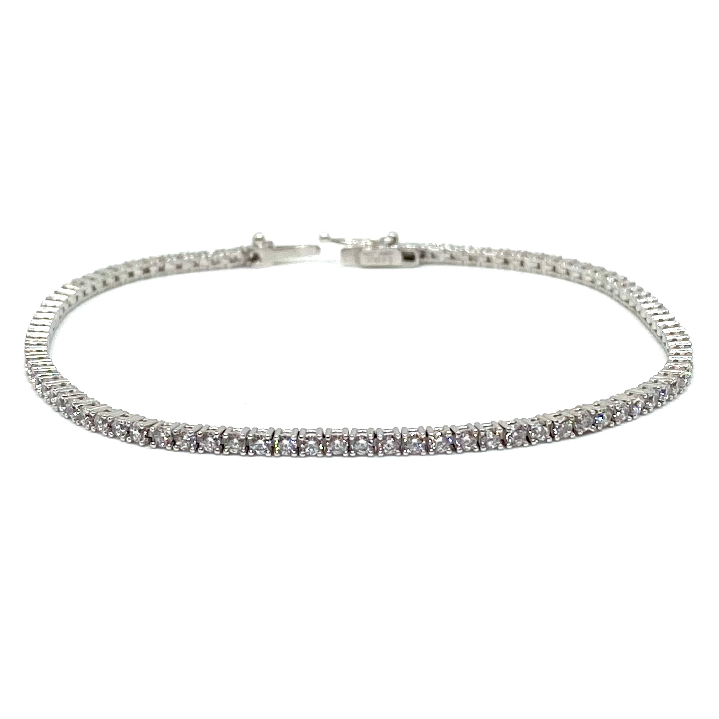 Bracciale Tennis Oro bianco e Zirconi