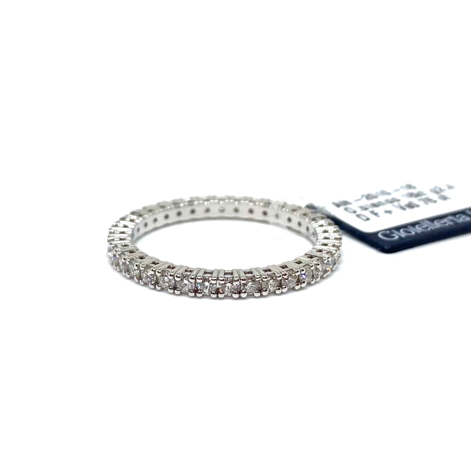 Veretta Oro Bianco e Diamanti