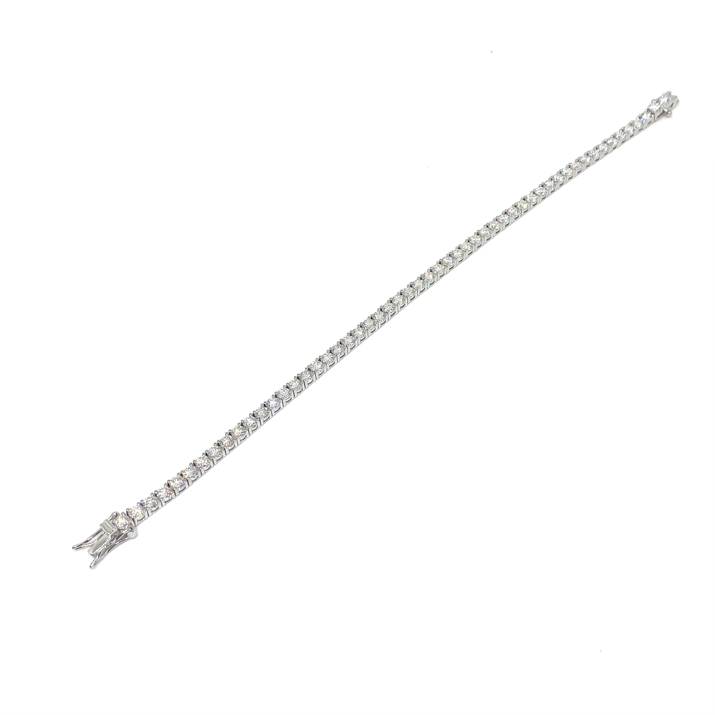 Bracciale Tennis - Argento e Moissanite