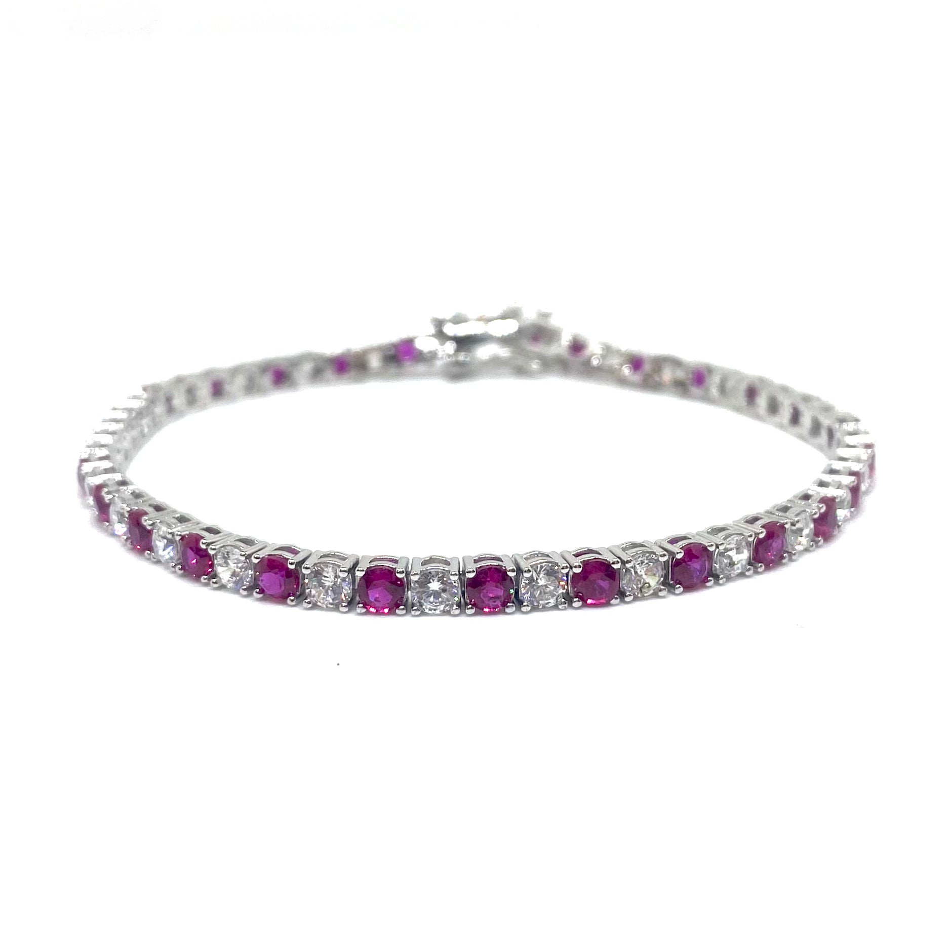 Bracciale Tennis Alternato - 3 MM
