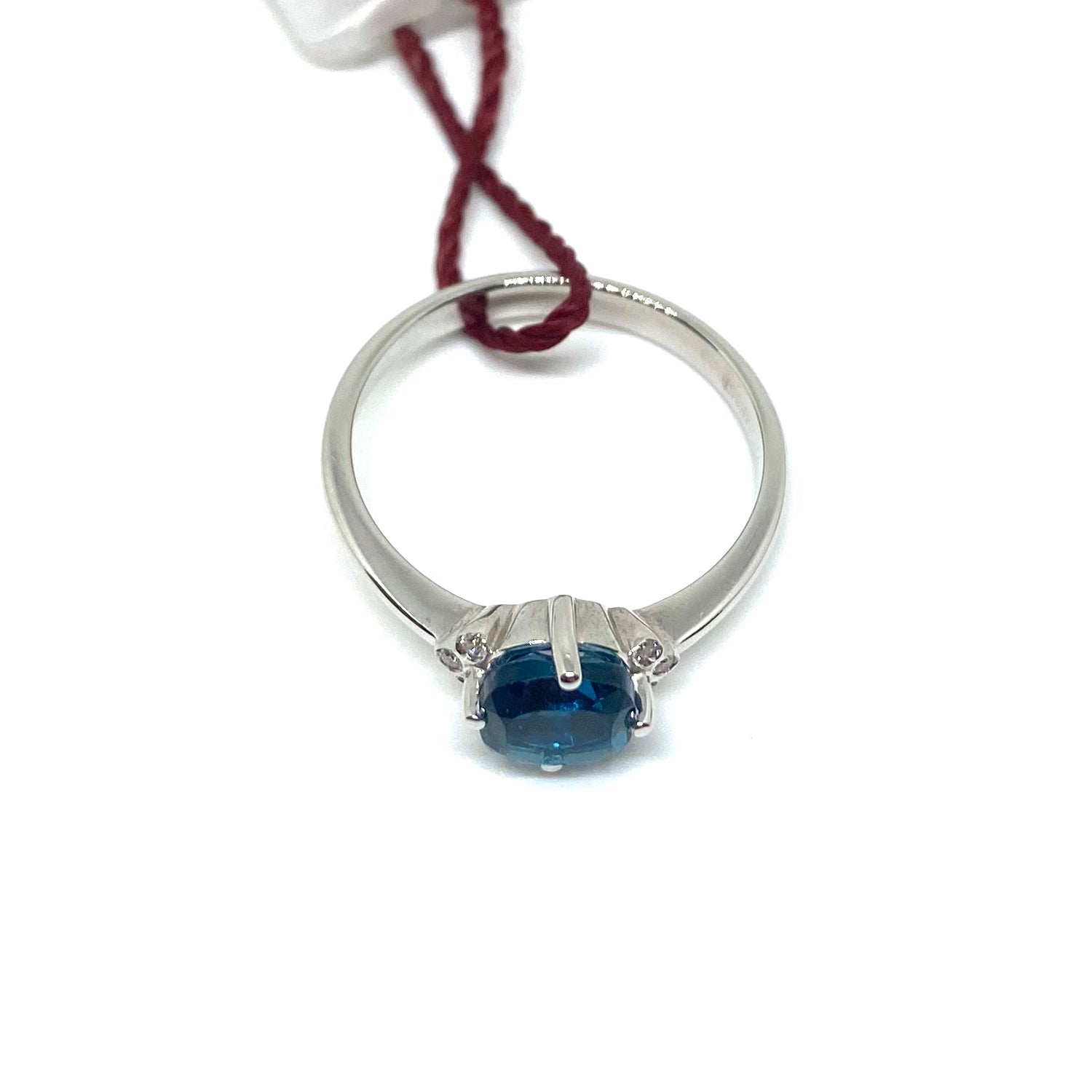 Solitario Topazio e Diamanti