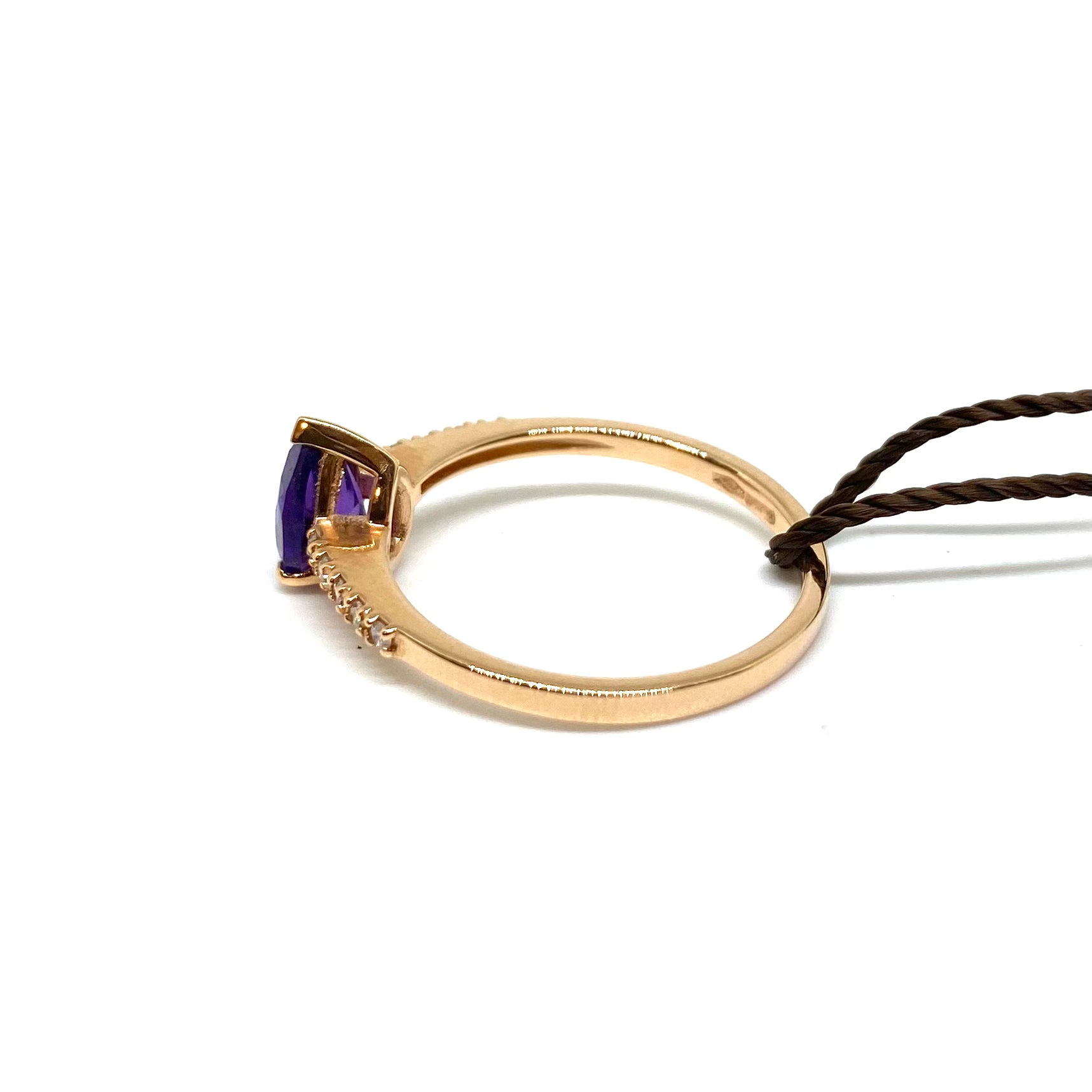 Anello a Goccia - Ametista