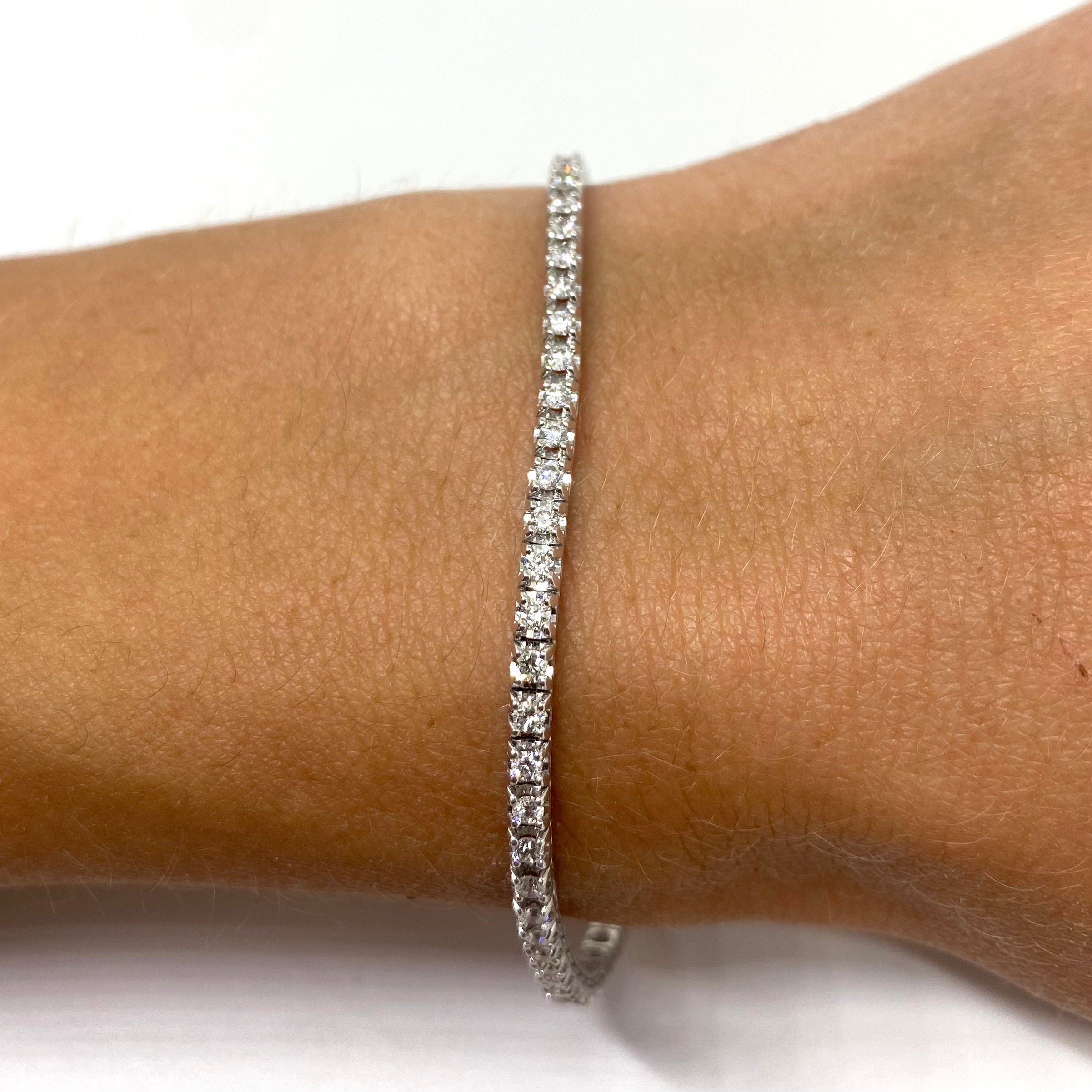 Bracciale Tennis - Oro e Diamanti