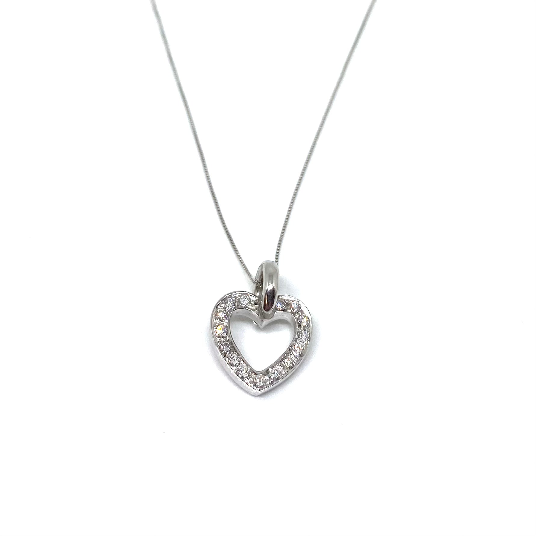 Collana Cuore - Oro bianco