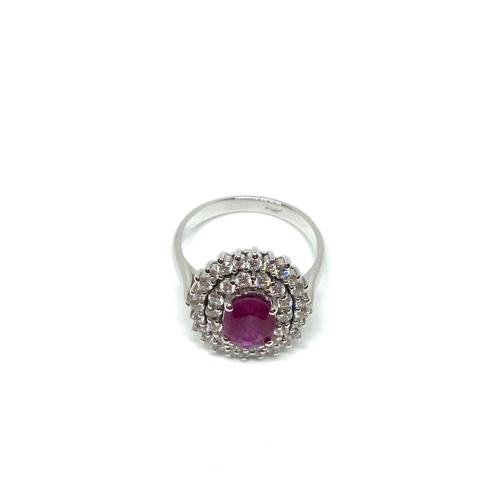 Anello Kate - Rubini e Diamanti Doppi