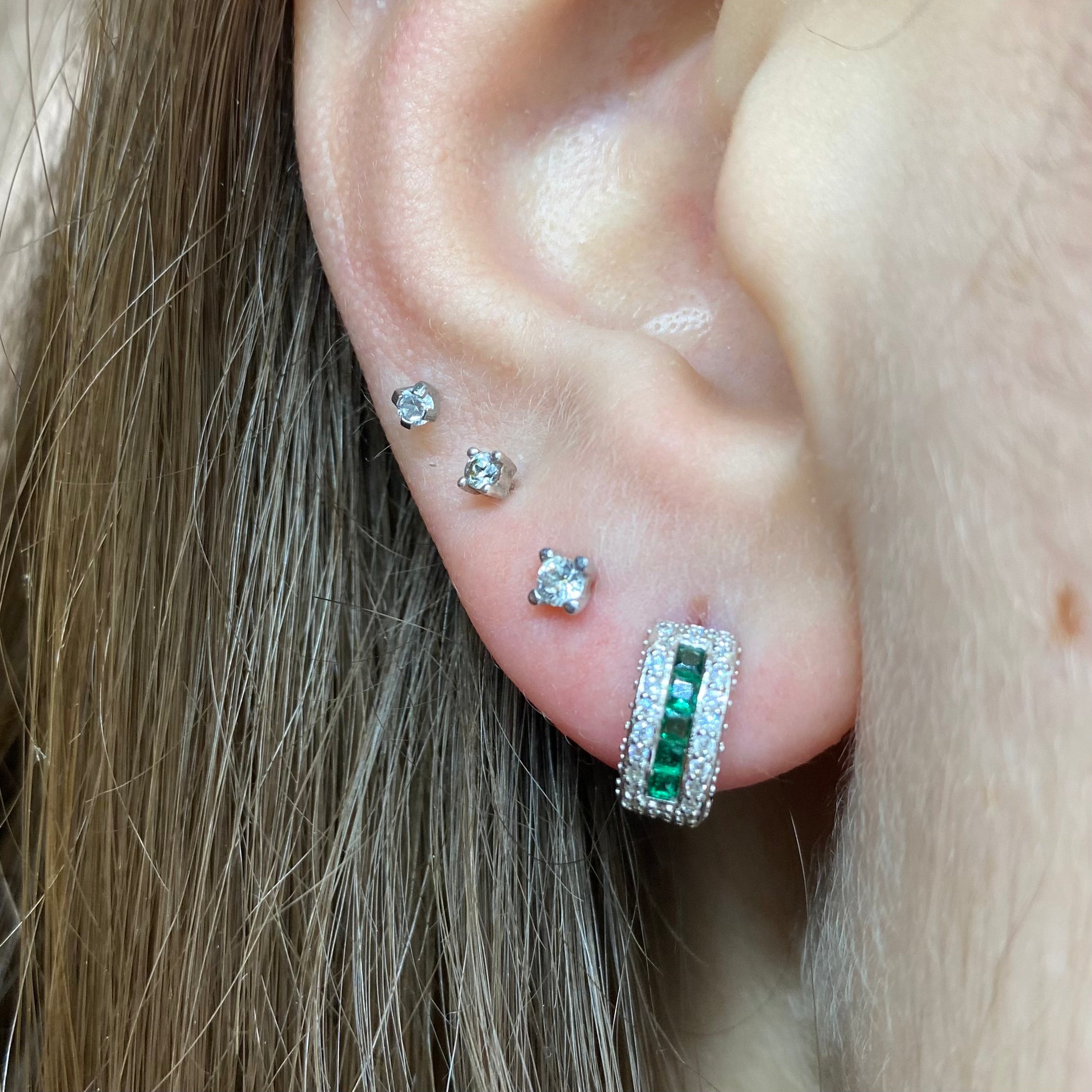 Mini cerchietti - zirconi color