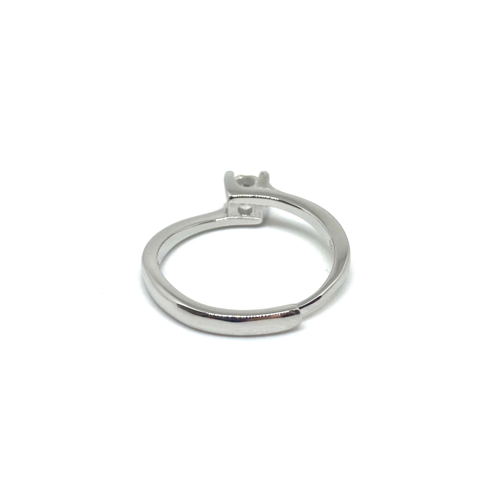 Solitario - Argento e Moissanite
