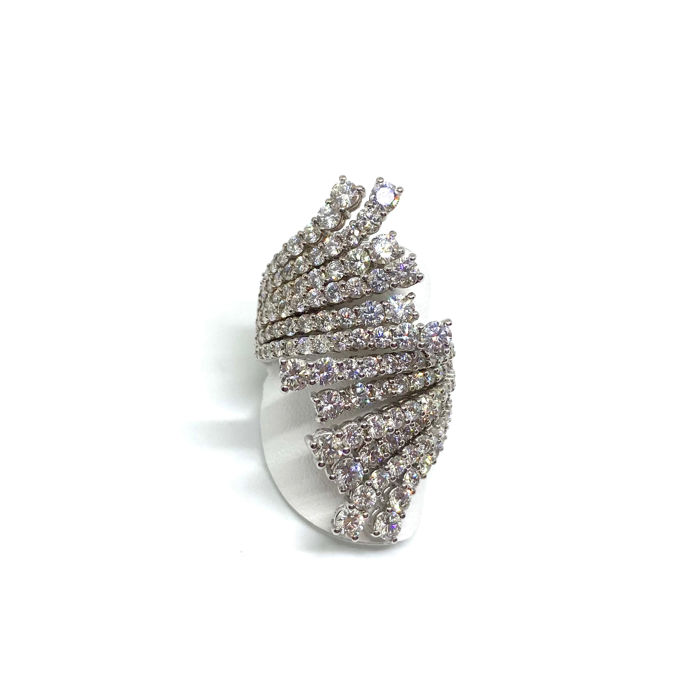 Anello a Ventaglio - Oro e Diamanti