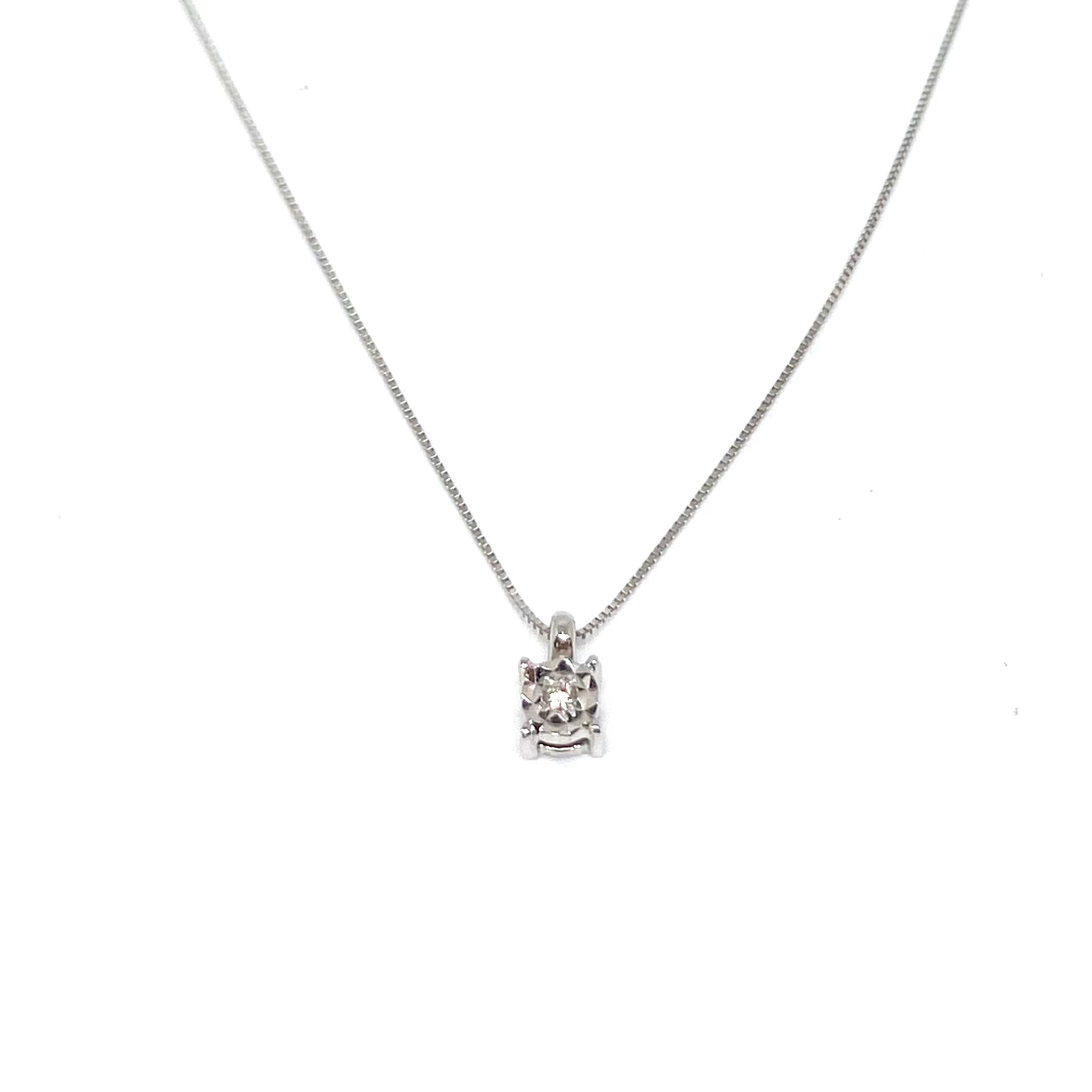 Collana Punto Luce Reflex - Oro e Diamanti