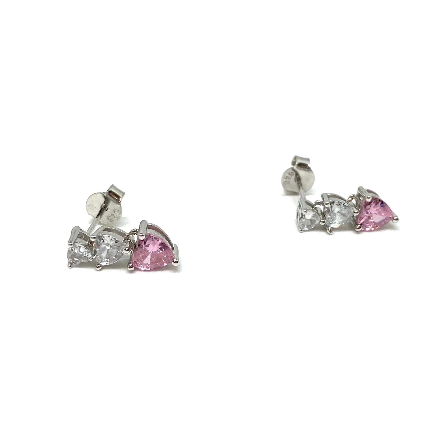 Orecchini tre cuori pendenti