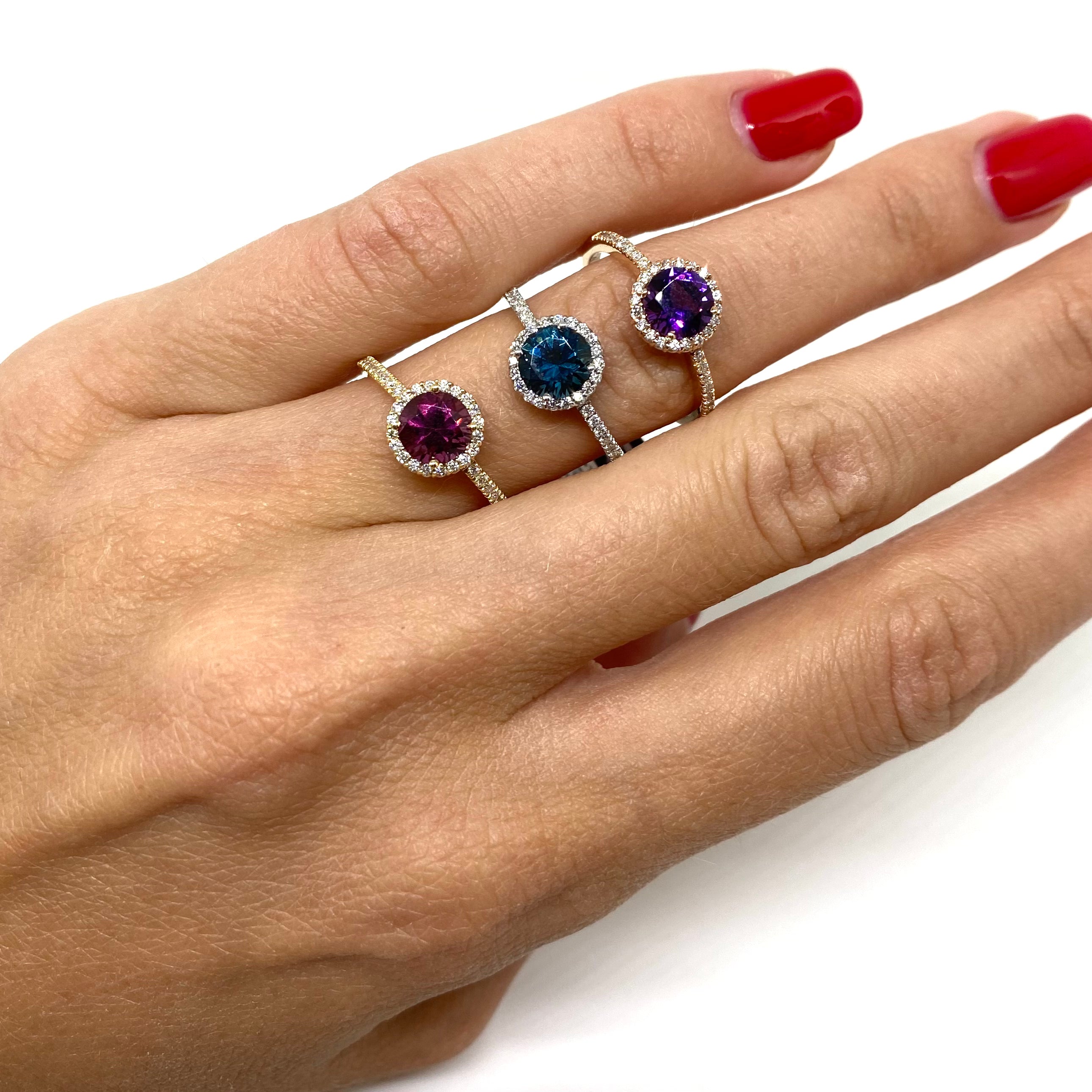 Anello Halo - Pietre Preziose