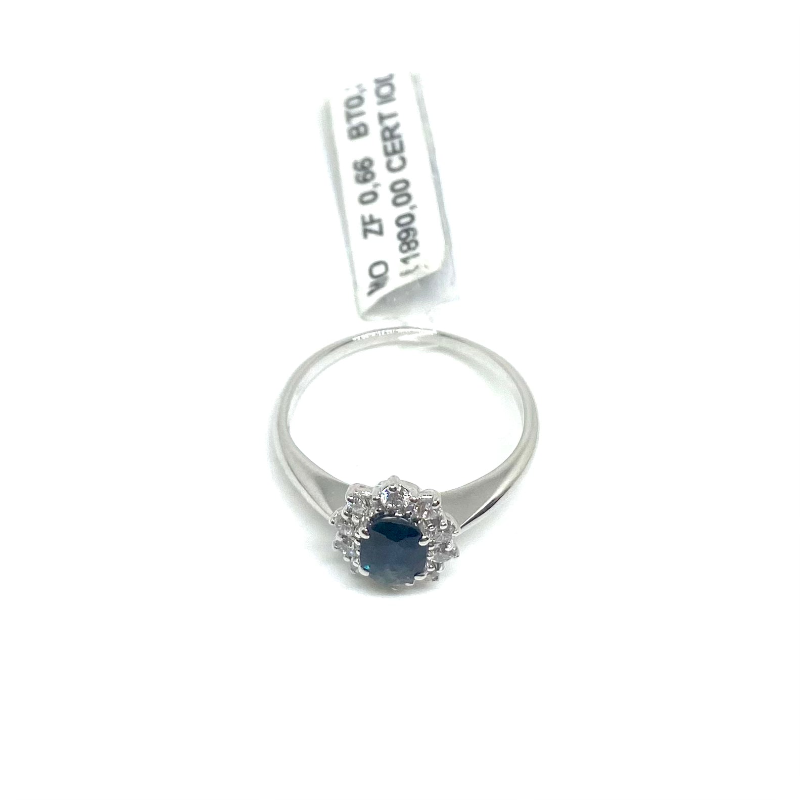 Anello Kate Zaffiro e Diamanti