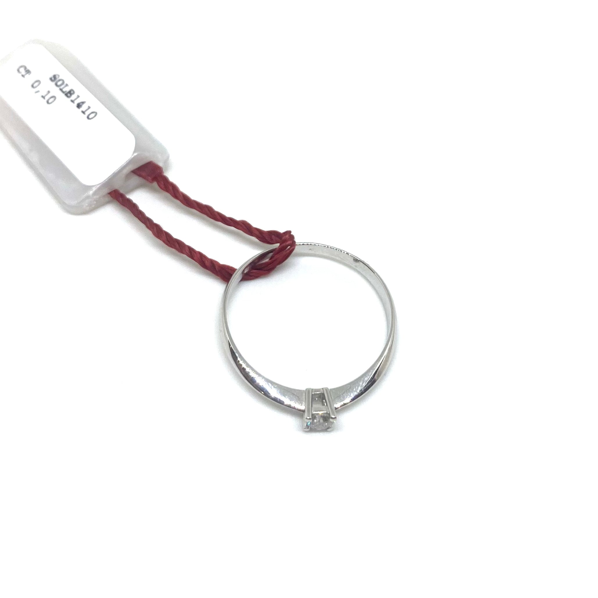 Anello Solitario Montatura dritta