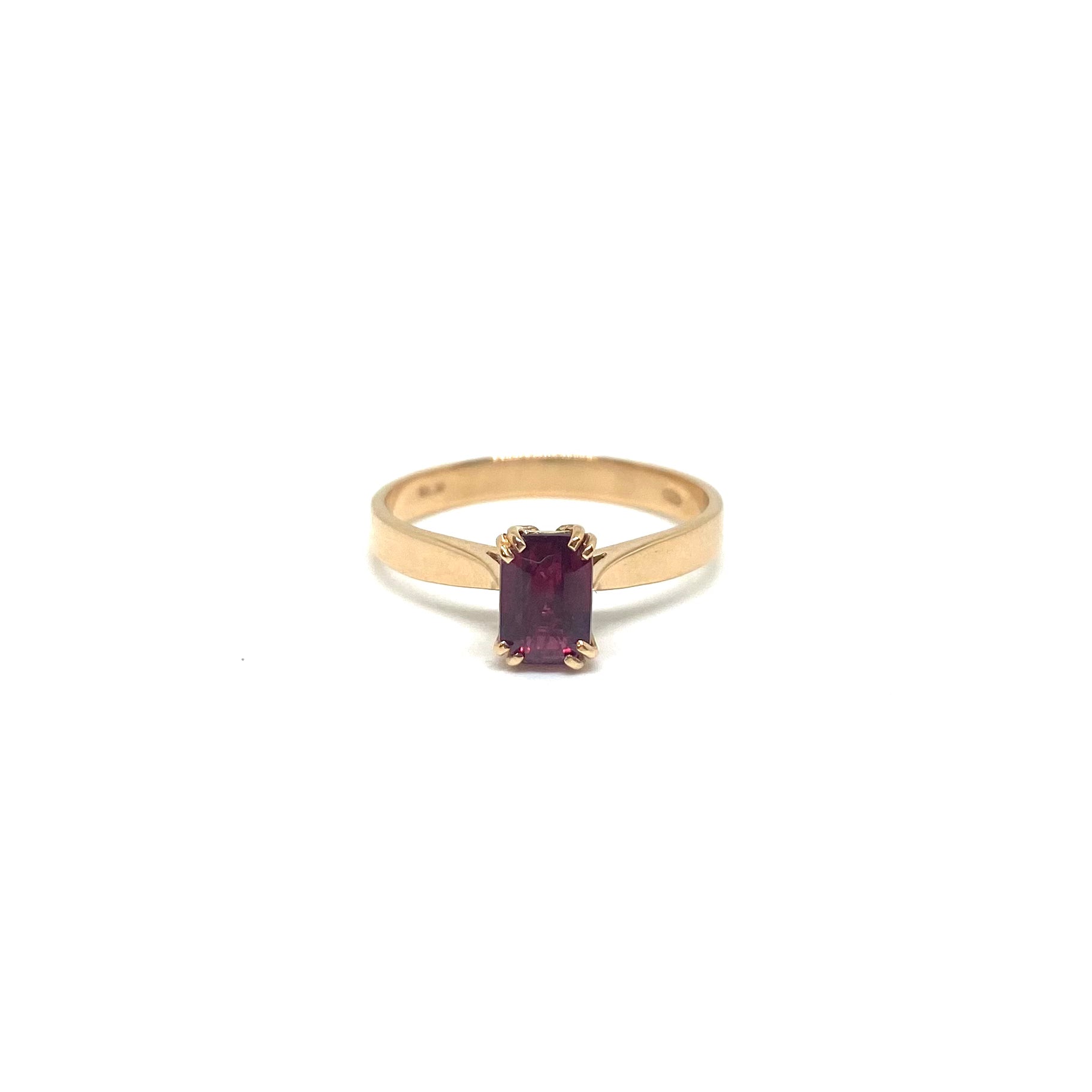 Anello Oro Rosato - Rubino