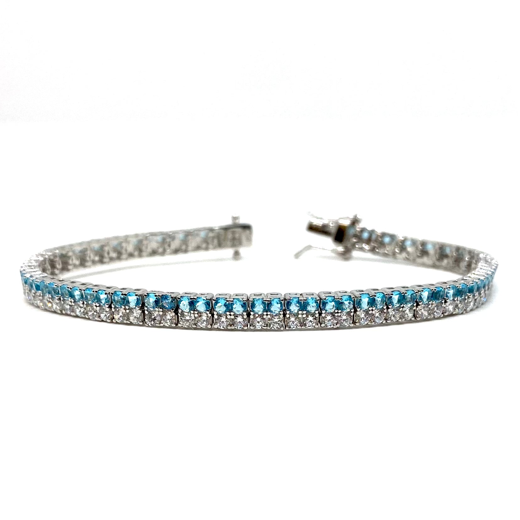 Bracciale tennis doppio - colors