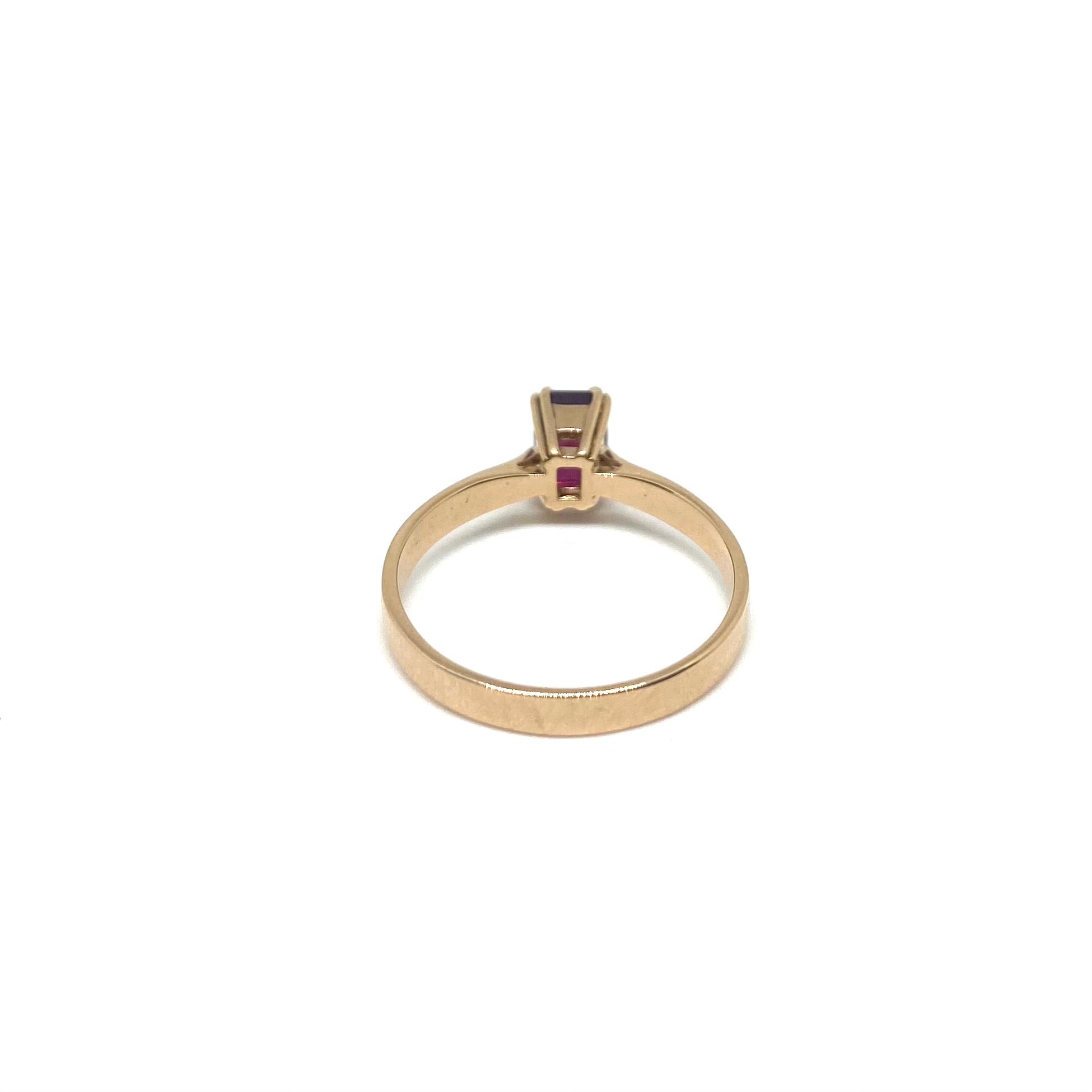 Anello Oro Rosato - Rubino